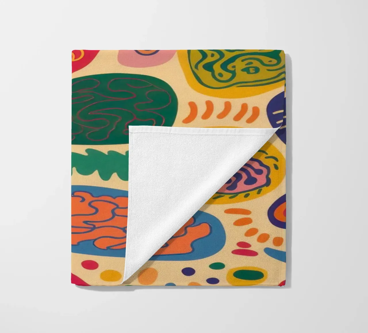 Colorful Pebble Pattern beach towel by Sentinel Glow
