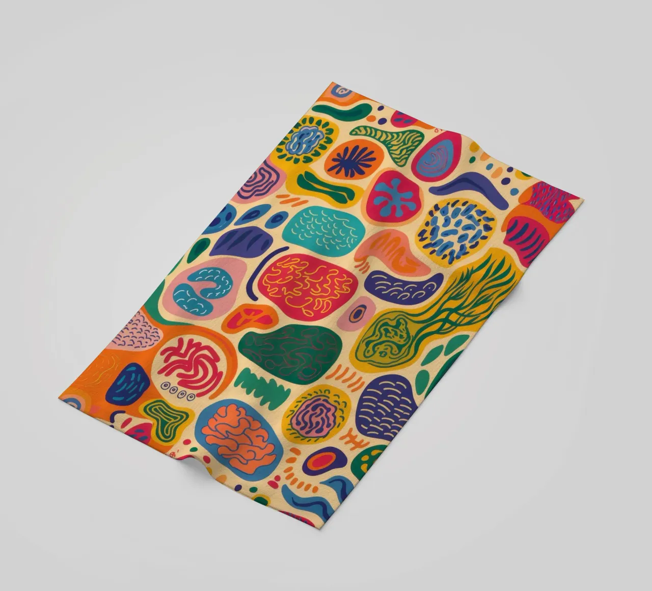 Colorful Pebble Pattern beach towel by Sentinel Glow