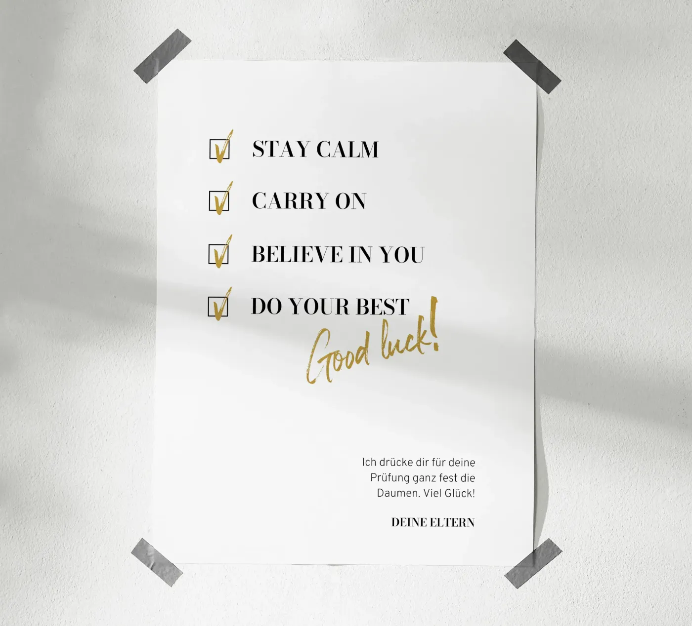 Checkliste poster van Kartenliebe