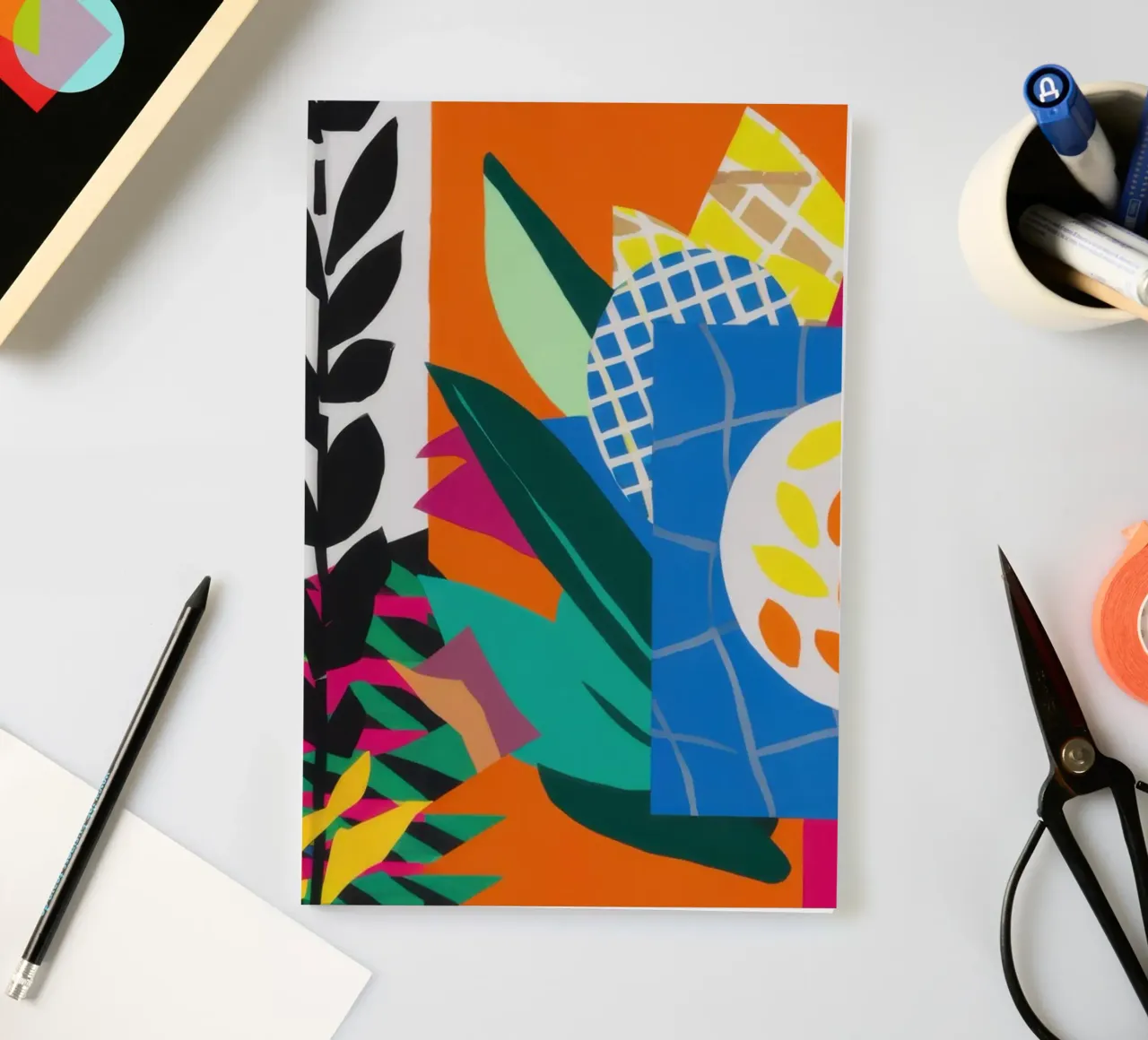Bicolor Pattern Diptych notebook by Arcane Lines
