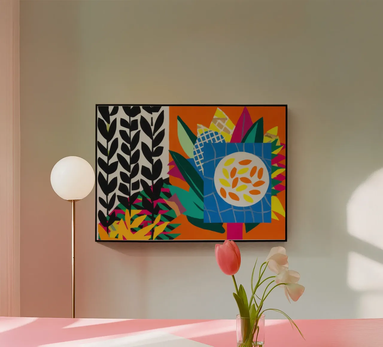 Bicolor Pattern Diptych acrylic glass by Arcane Lines