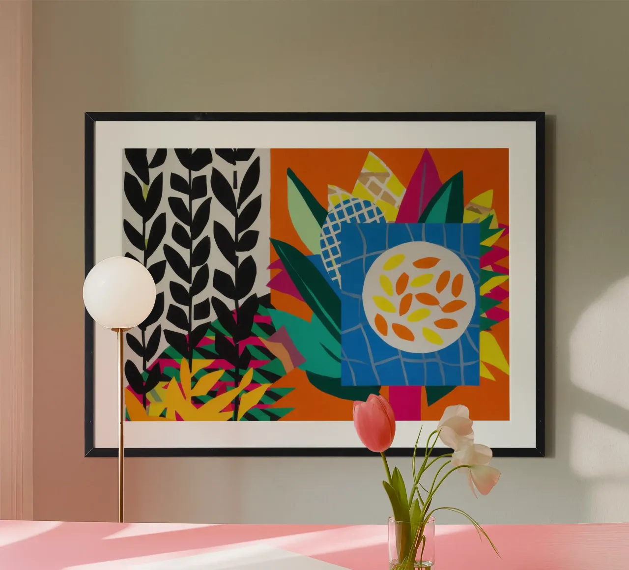 Bicolor Pattern Diptych poster by Arcane Lines