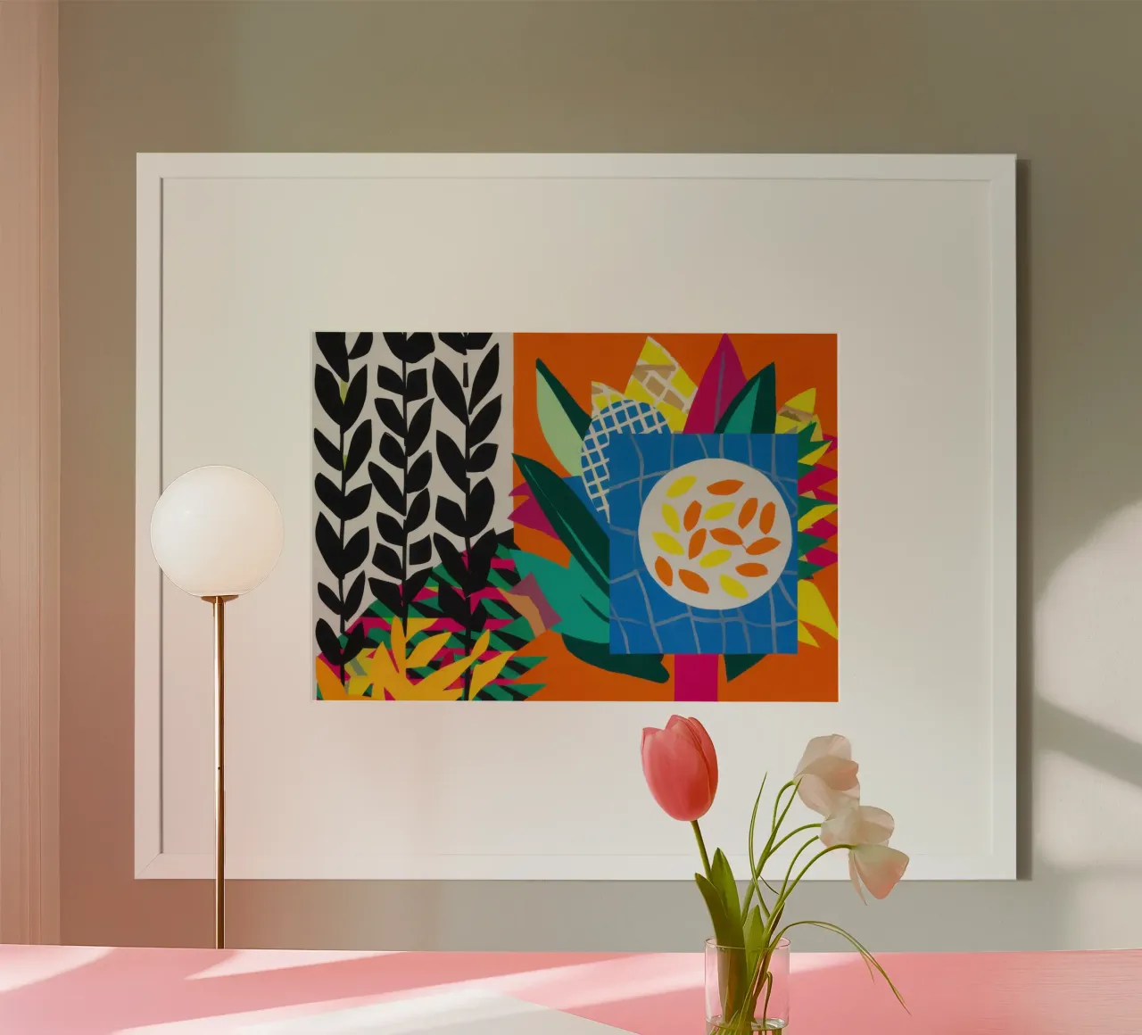 Bicolor Pattern Diptych poster by Arcane Lines