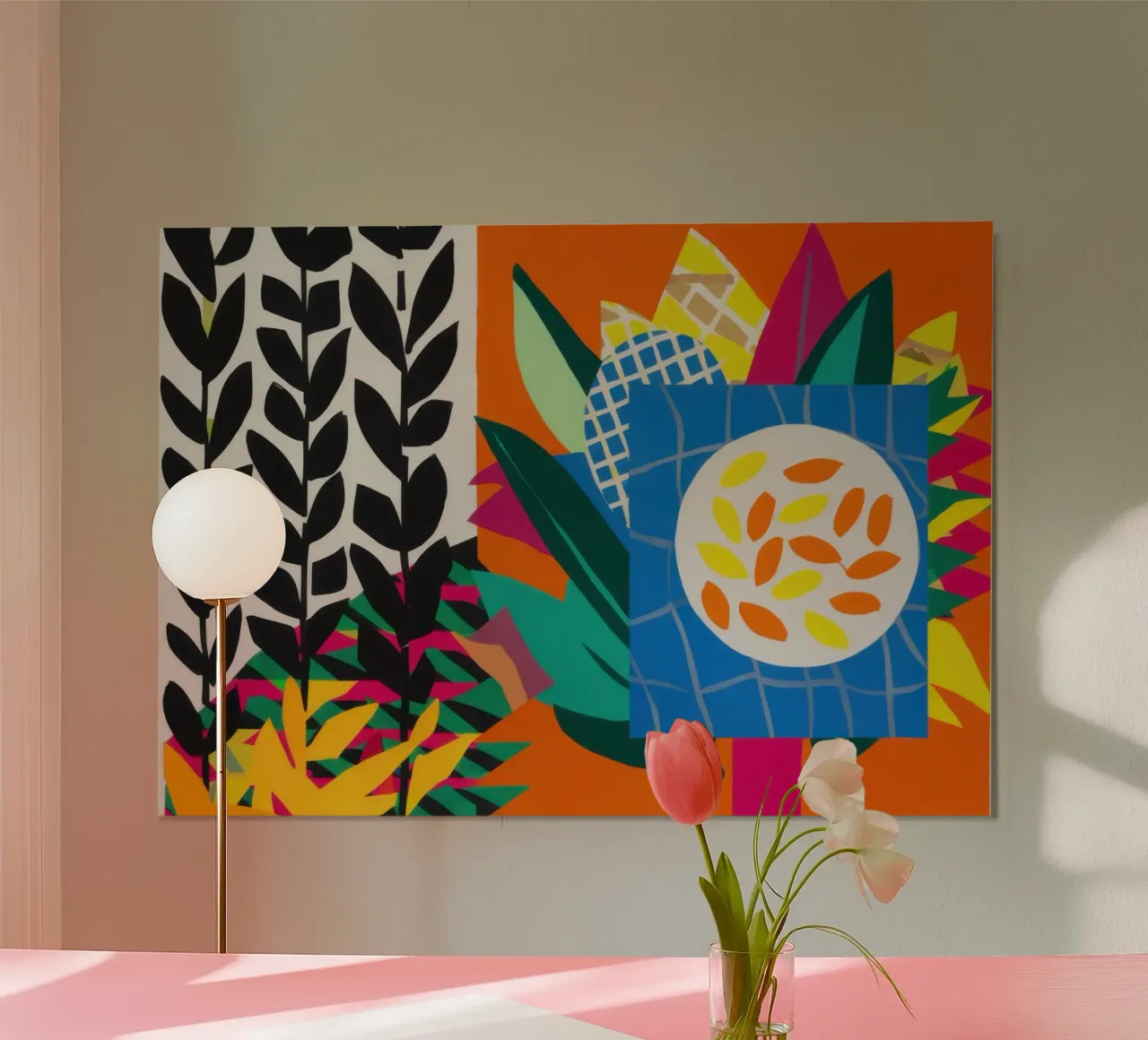 Bicolor Pattern Diptych poster by Arcane Lines