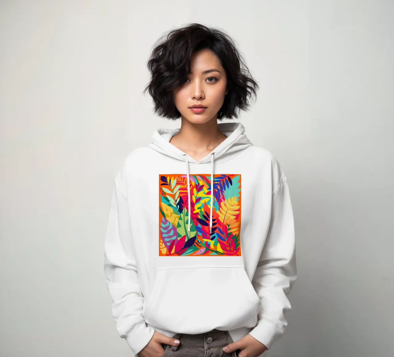 Fogliame Primal Color felpa con cappuccio da Arcane Lines