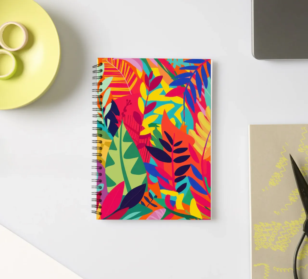 Primal Color foliage spiral notebook by Arcane Lines