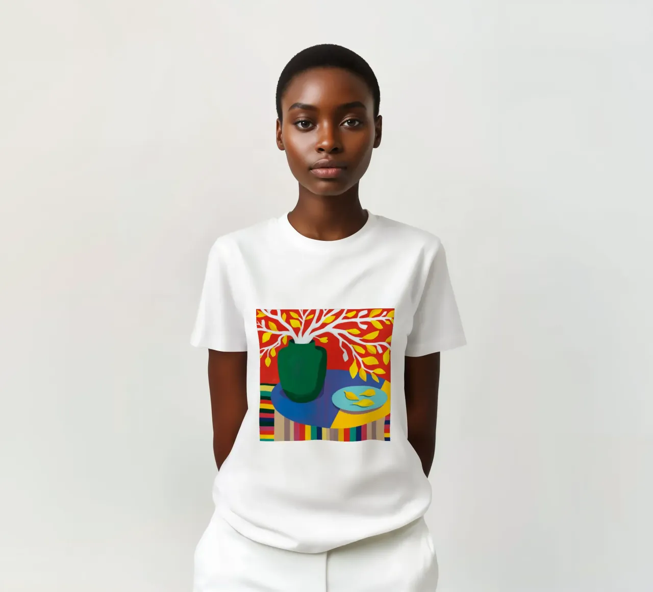 Chromatic Lemon Stillness t-shirt by Arcane Lines