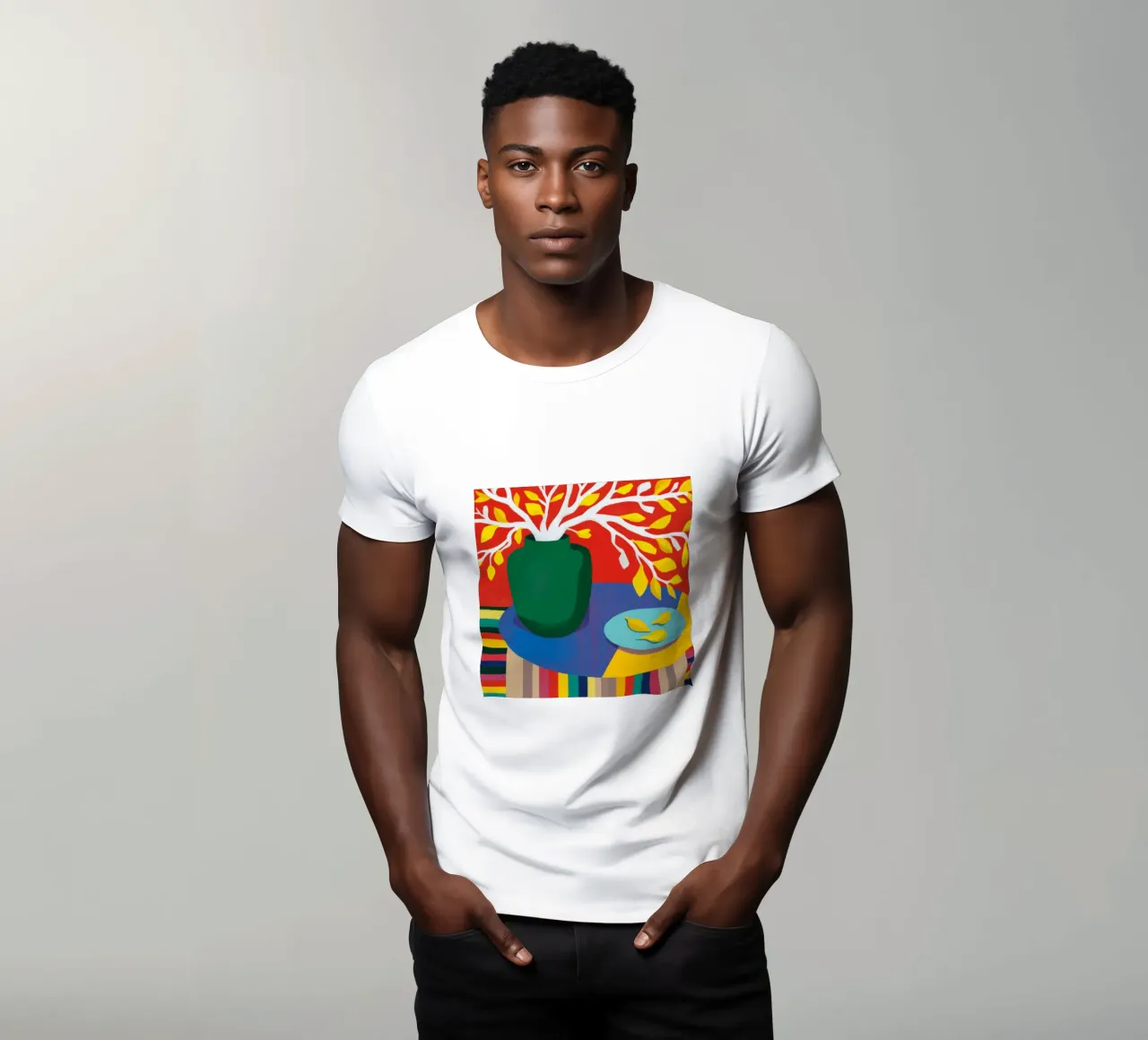 Chromatic Lemon Stillness t-shirt by Arcane Lines