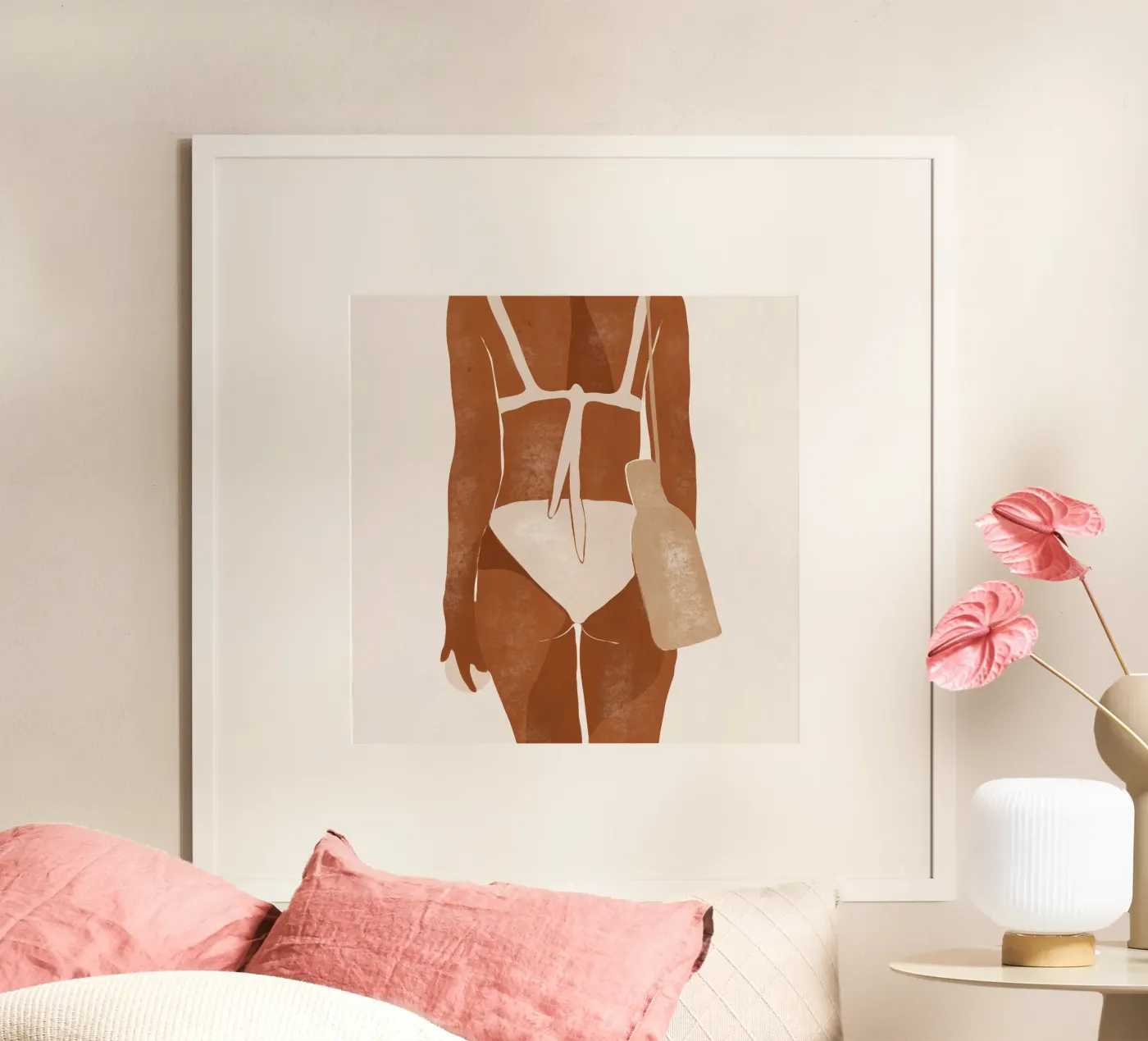 Stranddag poster van LeaDArt