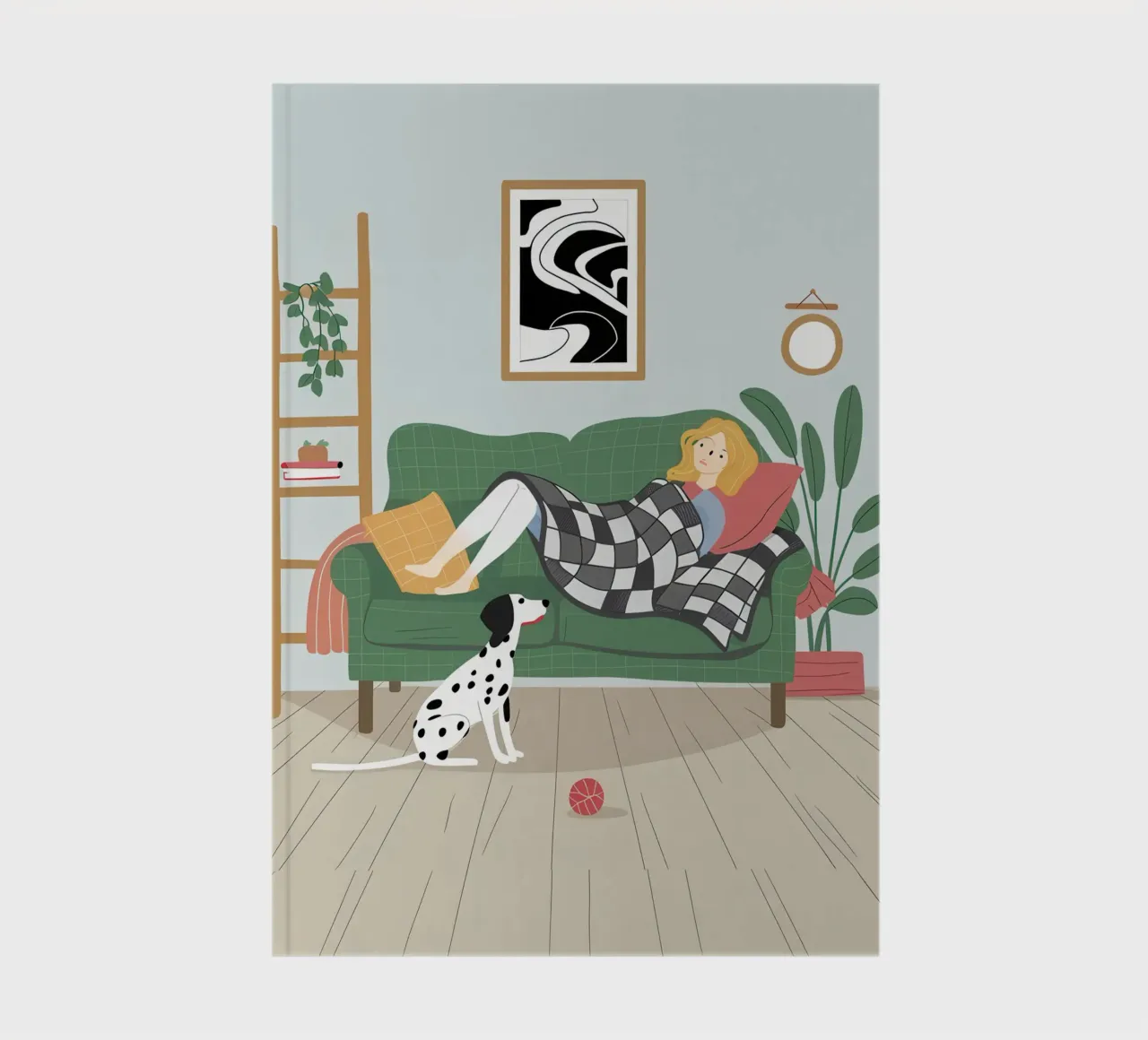 Dalmatian Daybed Dream notebook by Hollow Years
