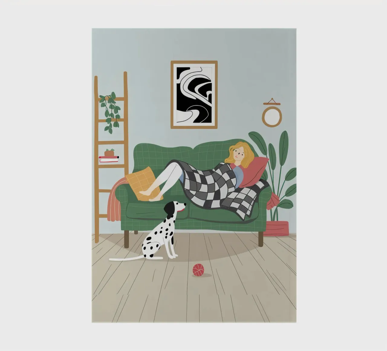 Dalmatian Daybed Dream notebook by Hollow Years