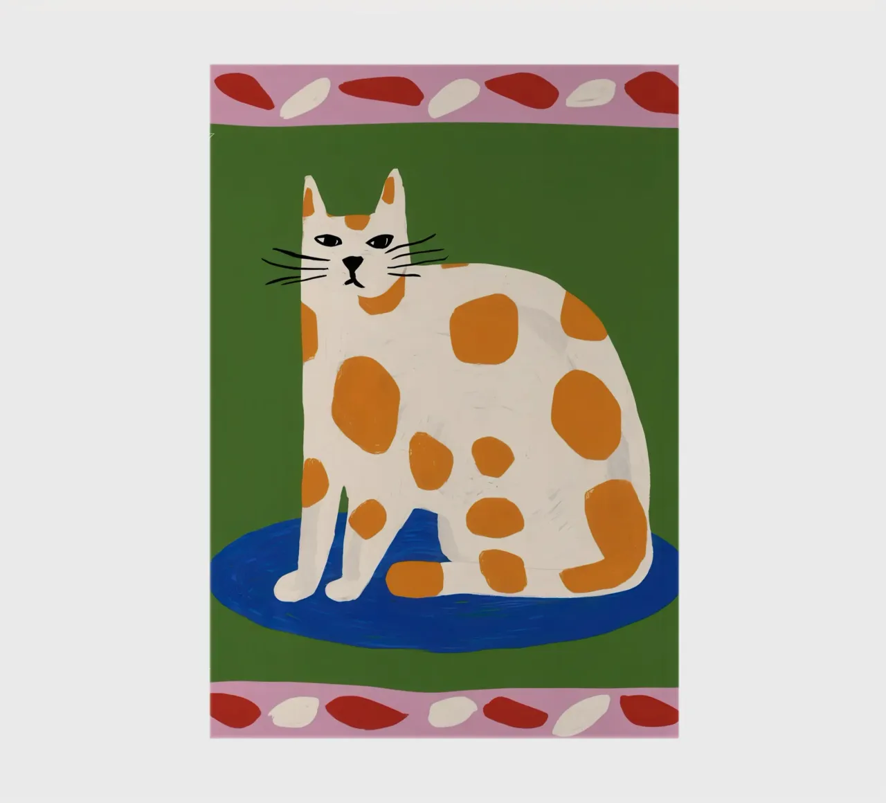 Framed Ocelot Opulence notebook by Mossy Pigment