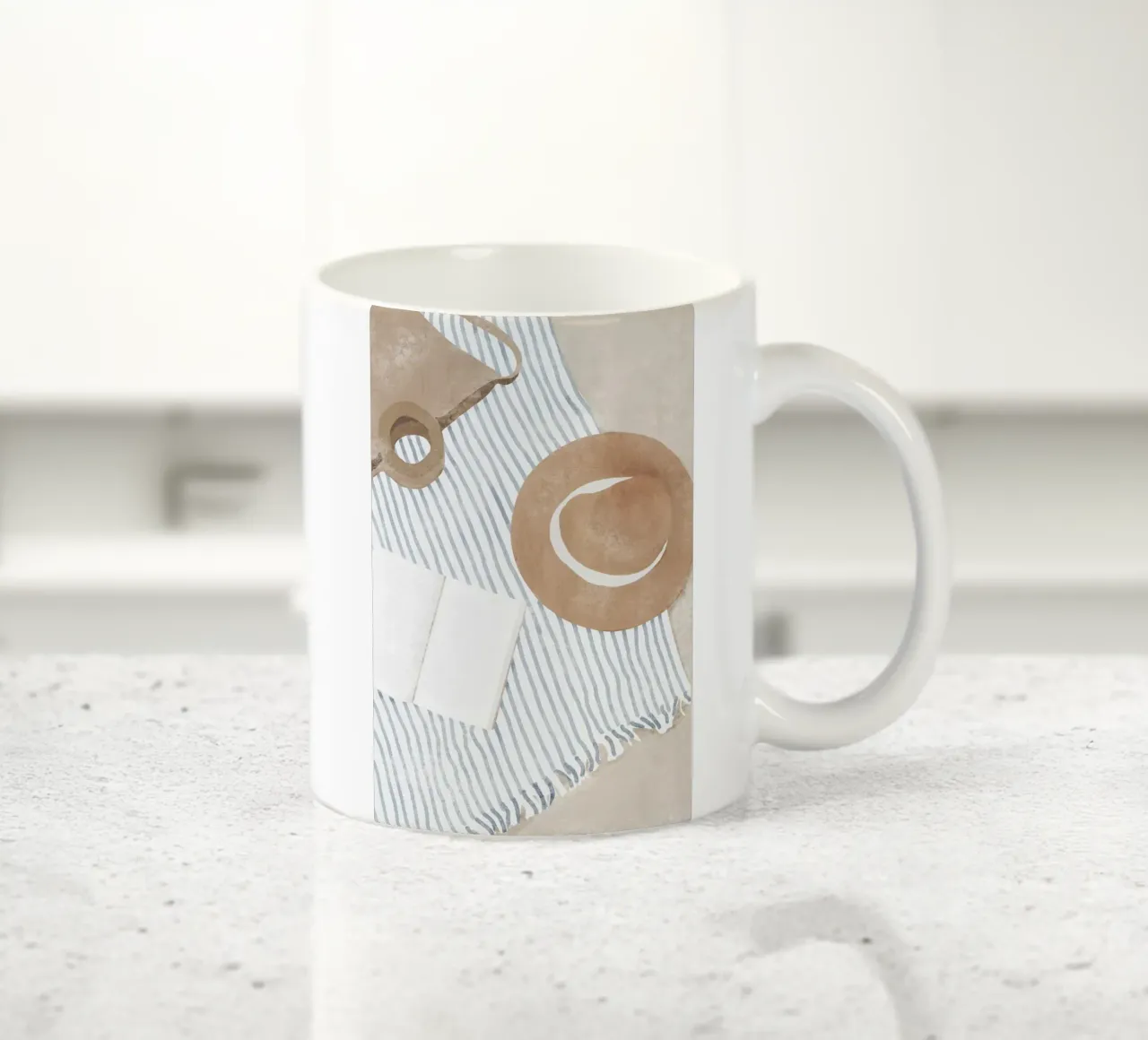 Pomeriggio in spiaggia tazza in ceramica da LeaDArt