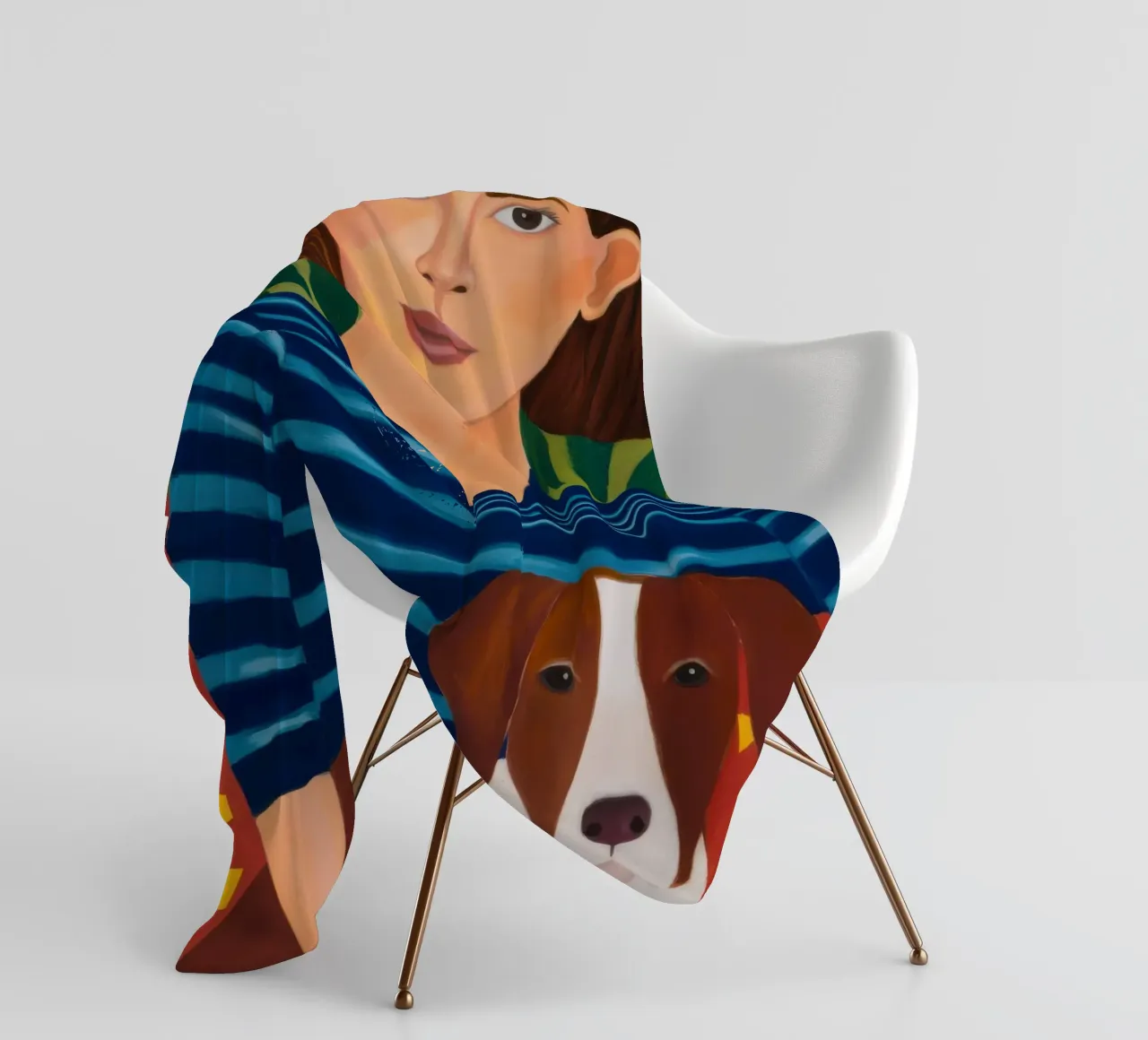 Fedele compagno canino coperta in pile da Hollow Years