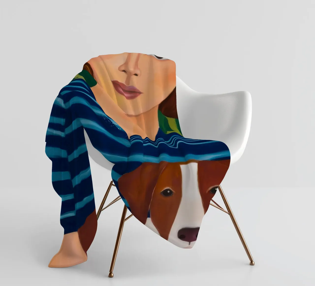 Fedele compagno canino coperta in pile da Hollow Years