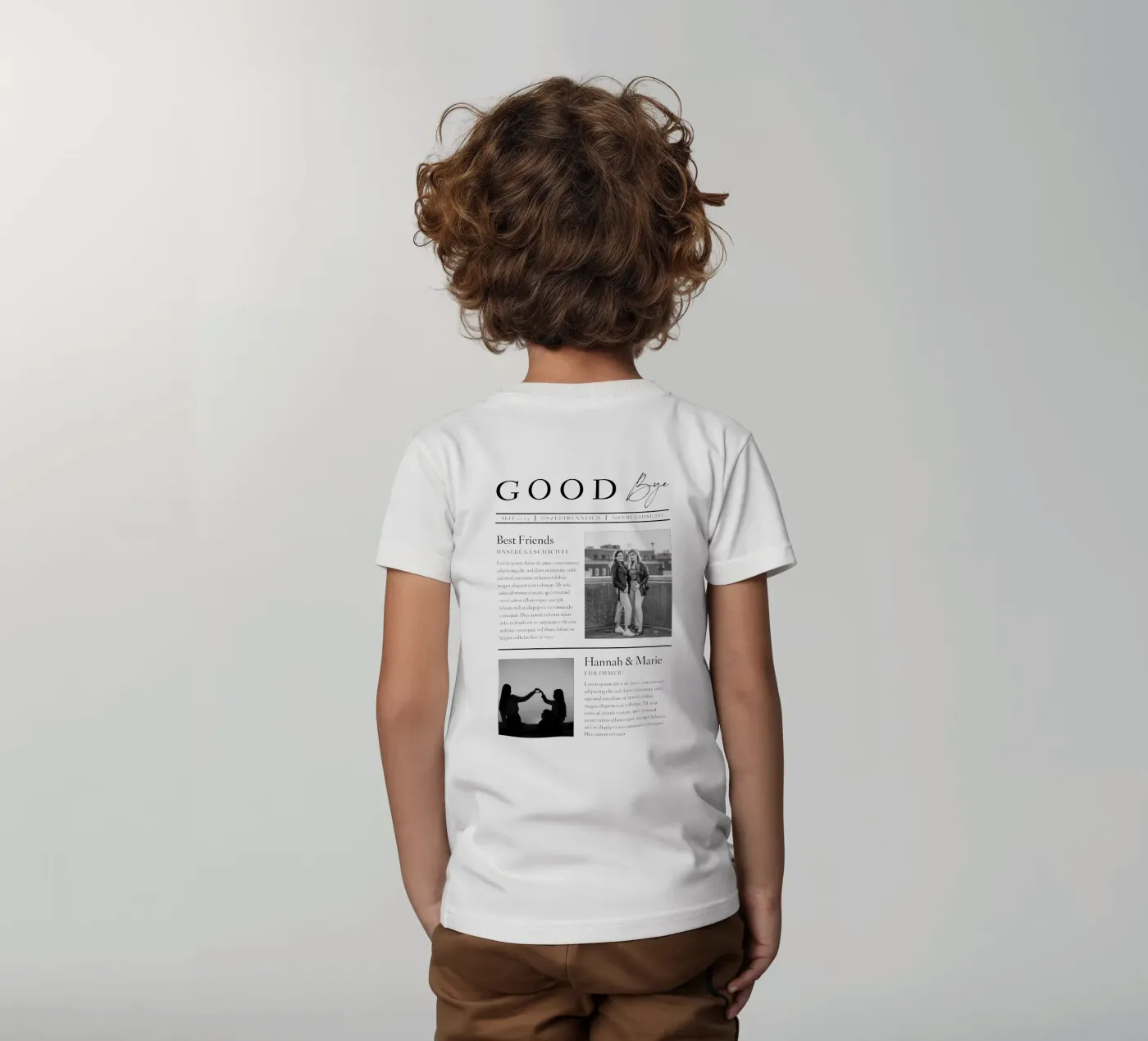 Goodbye t-shirt bambini da Kartenliebe