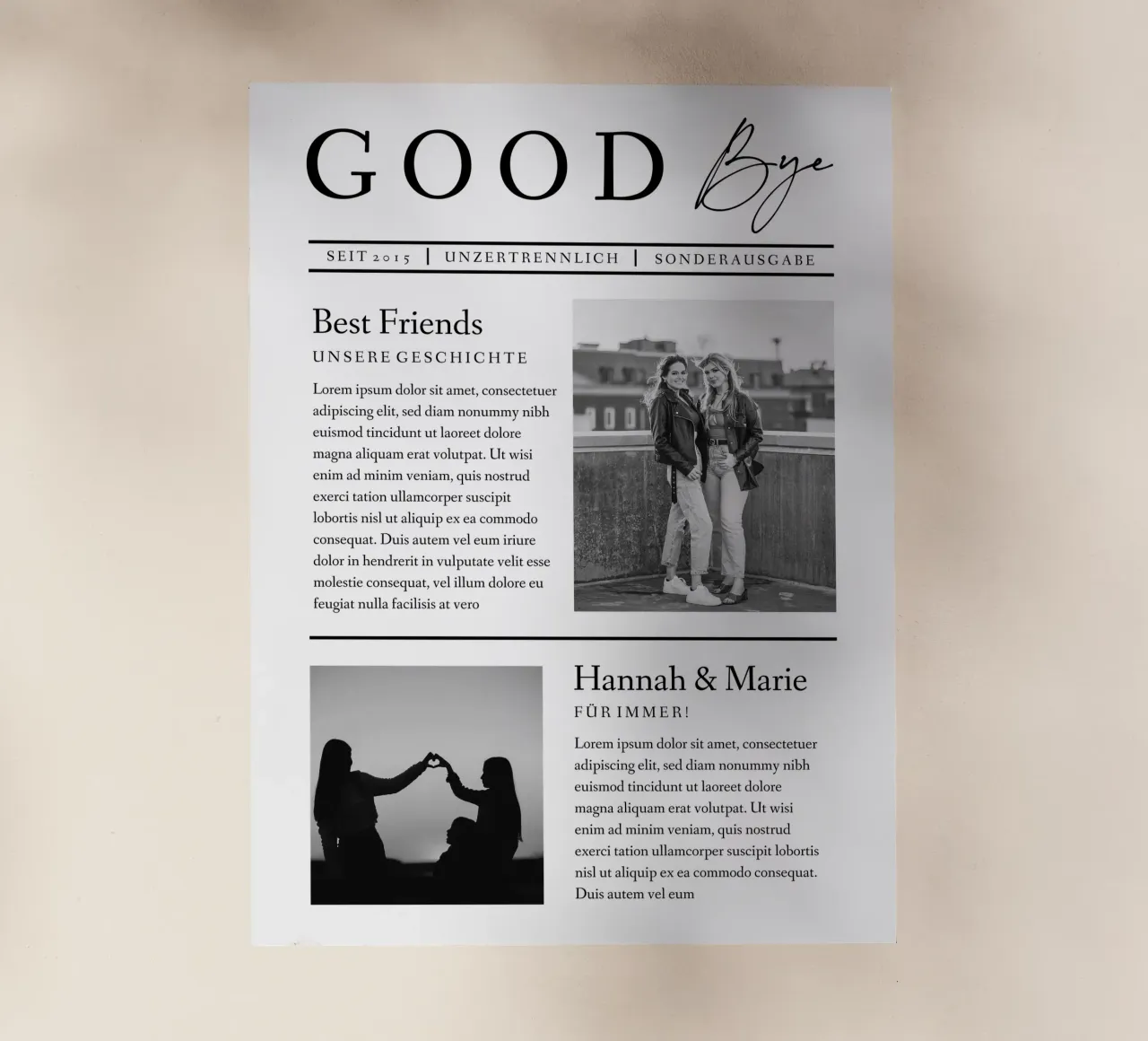 Goodbye pellicola backlit da Kartenliebe