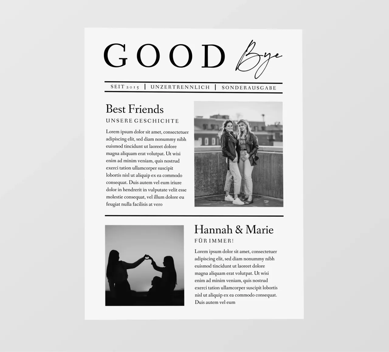 Goodbye pellicola backlit da Kartenliebe