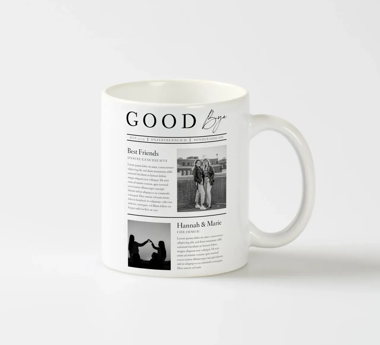 Goodbye tazza in ceramica da Kartenliebe