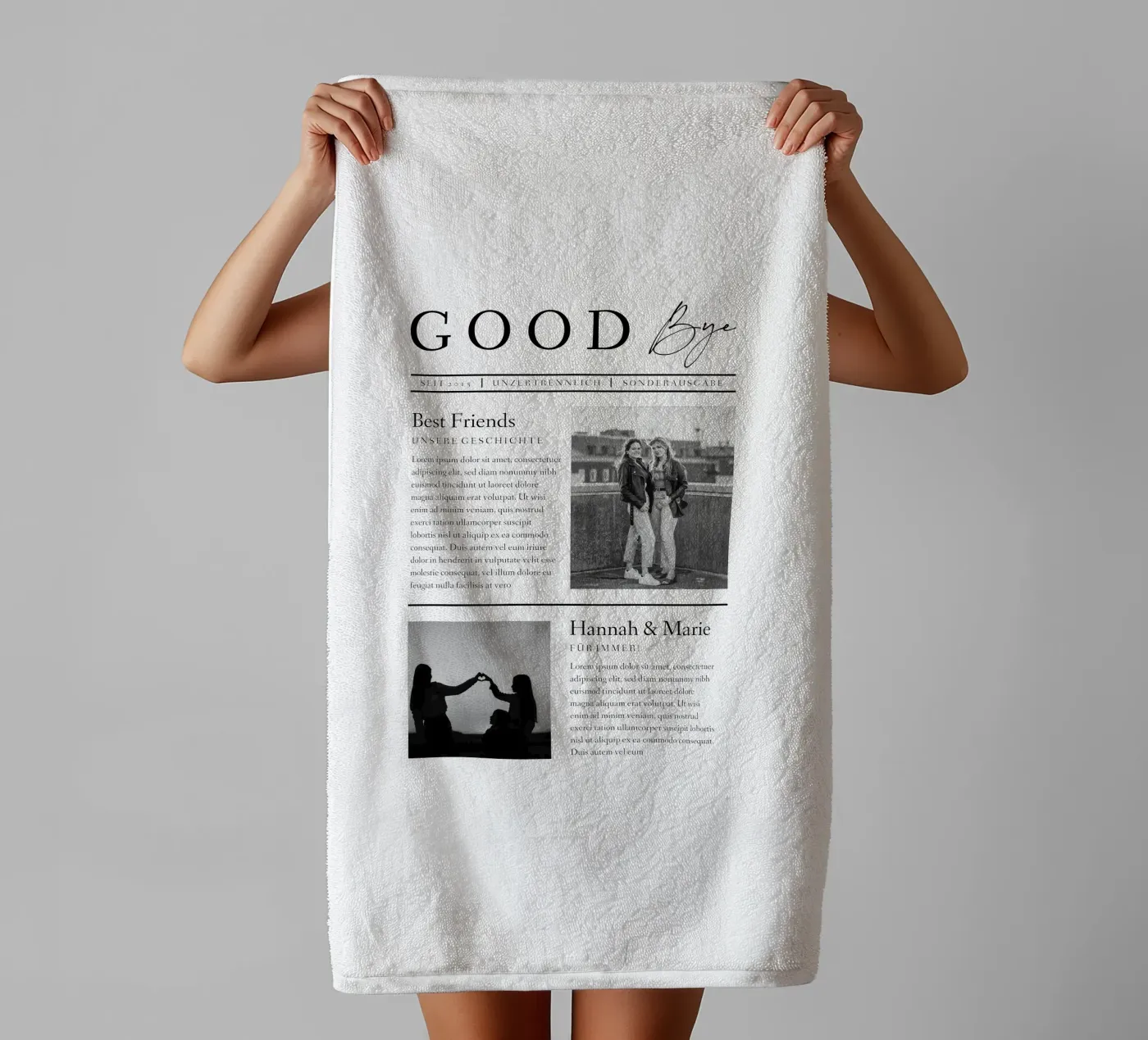 Goodbye towel by Kartenliebe