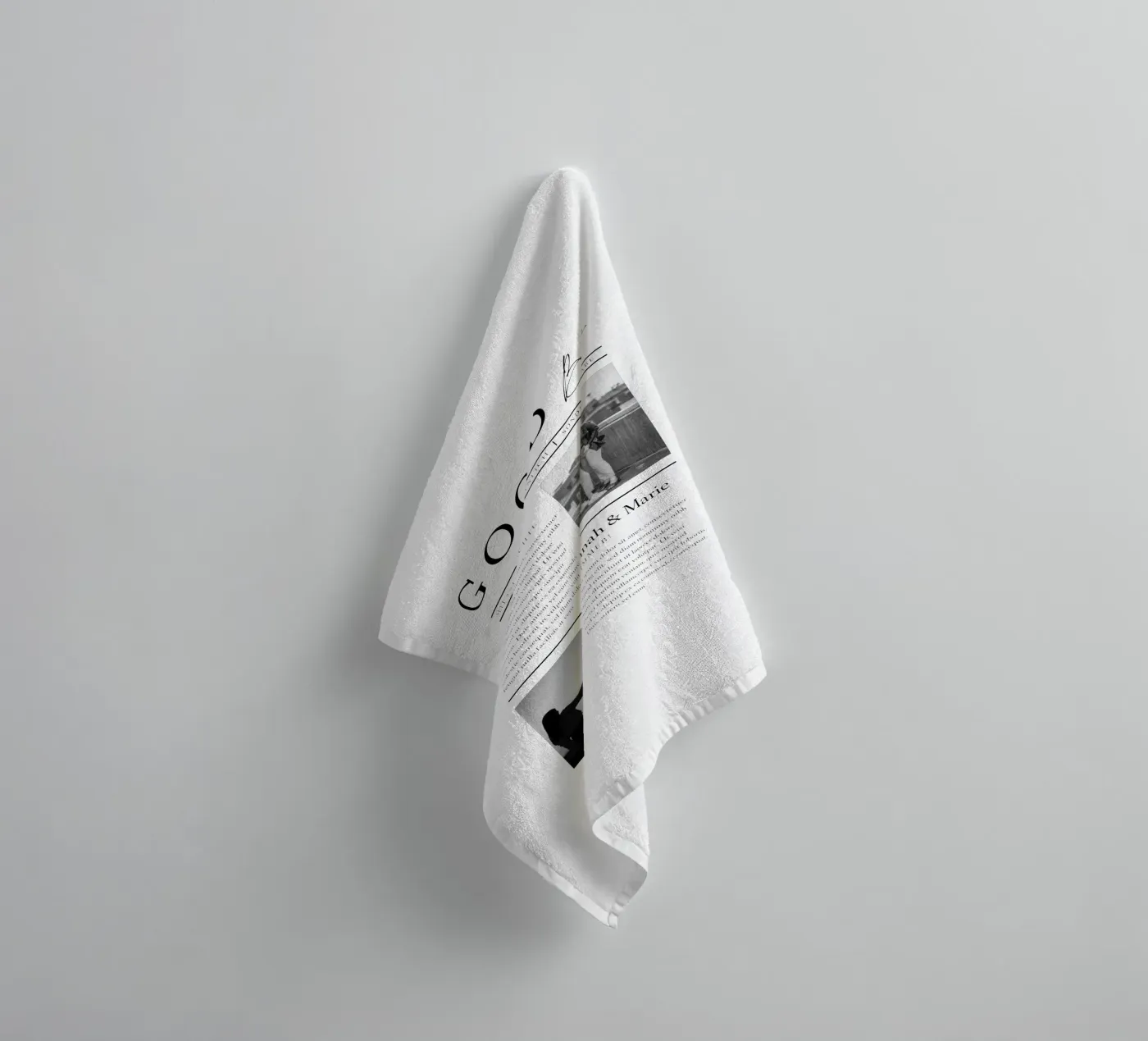 Goodbye towel by Kartenliebe