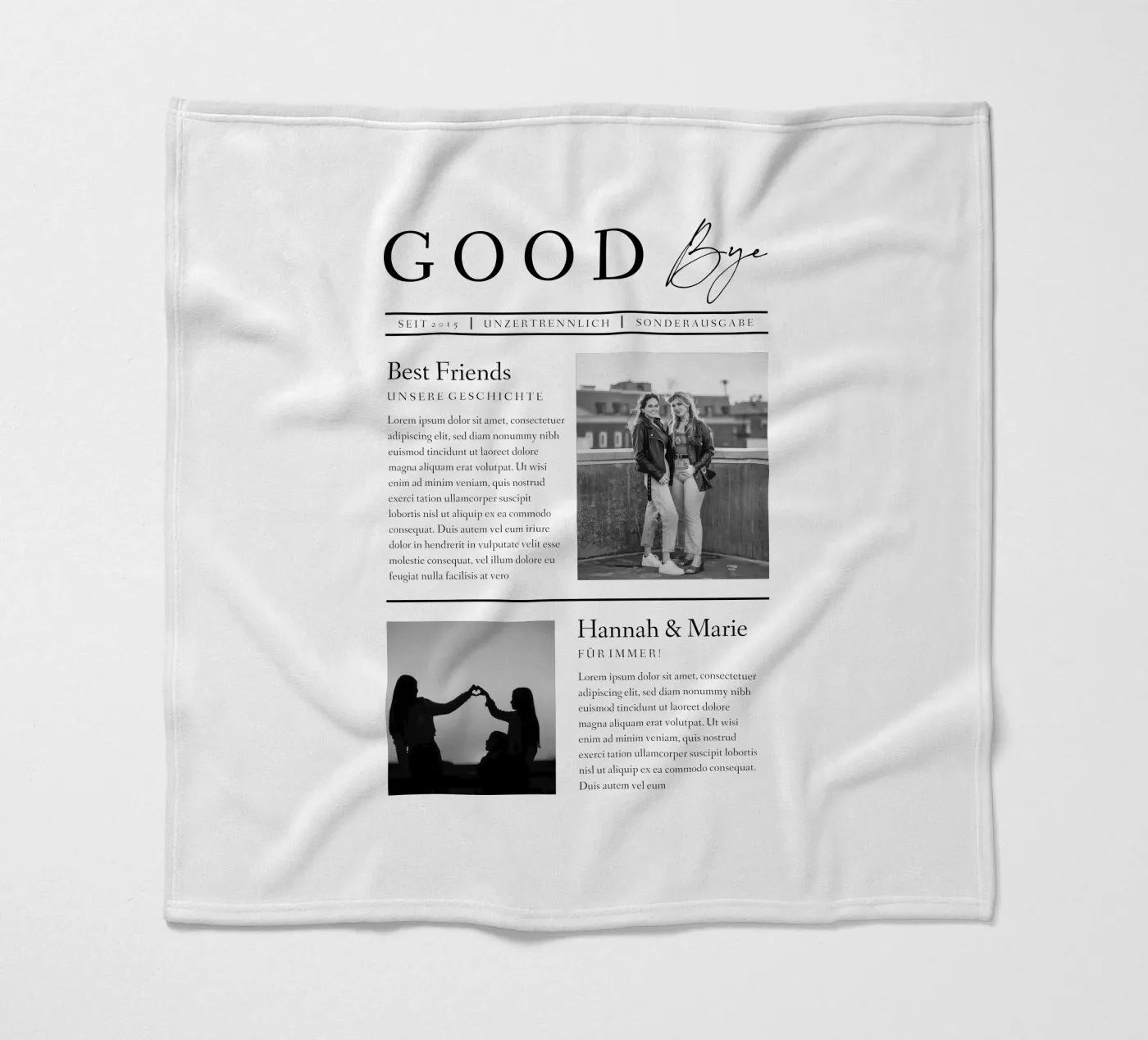 Goodbye coperta in pile da Kartenliebe