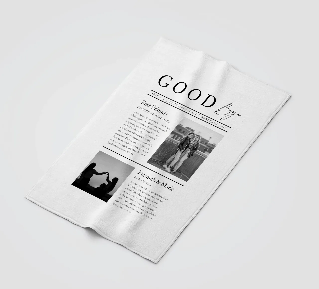 Goodbye Fleecedecke von Kartenliebe