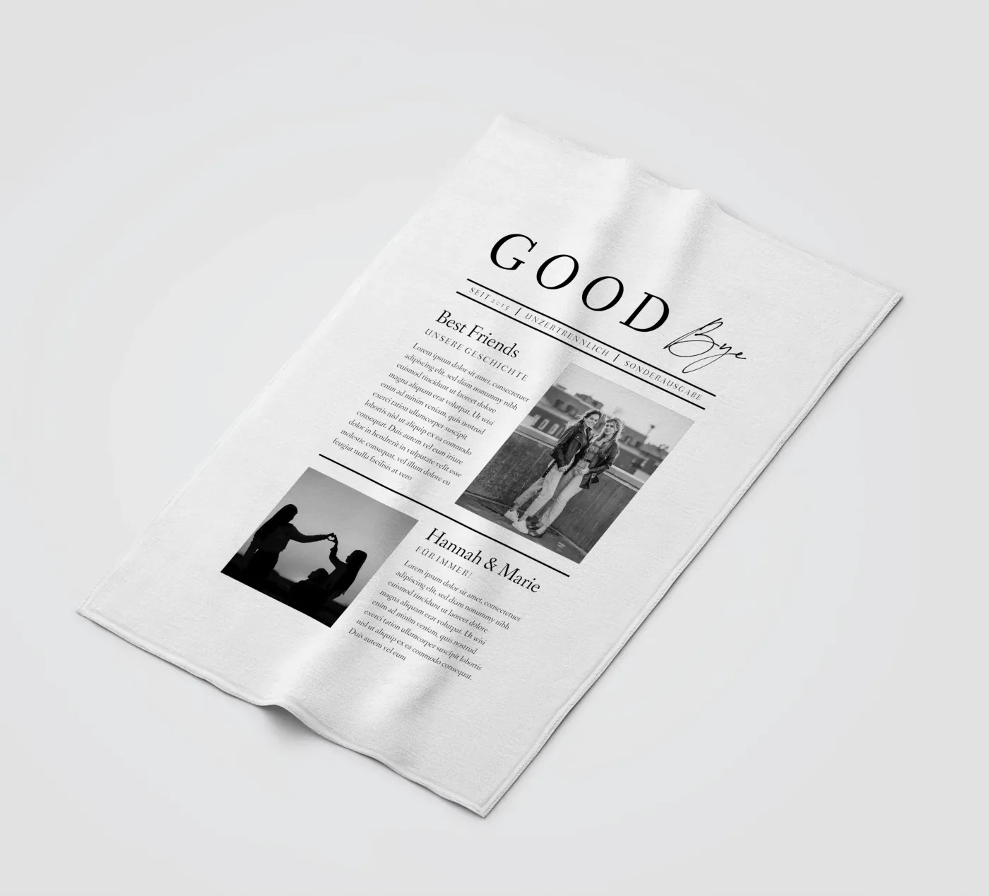 Goodbye fleecedeken van Kartenliebe