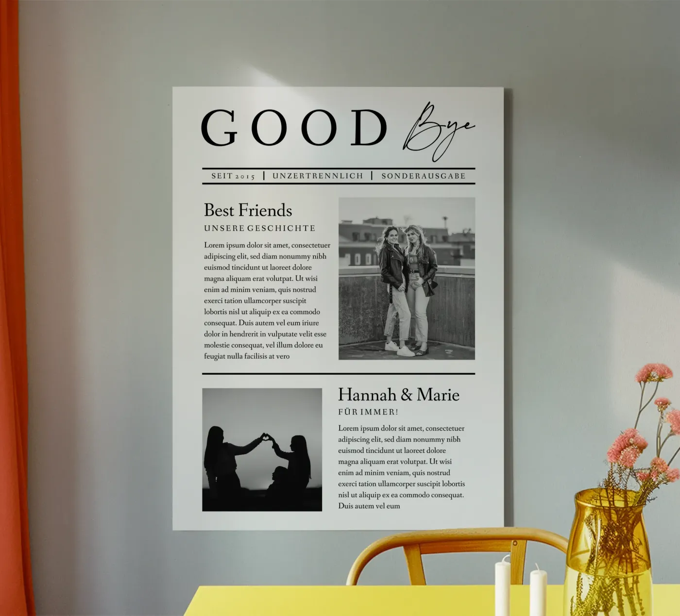 Goodbye canvas by Kartenliebe