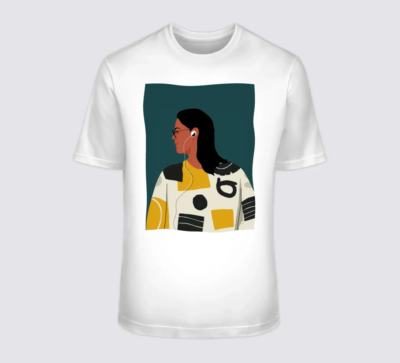 Musa astratta moderna t-shirt da Hollow Years