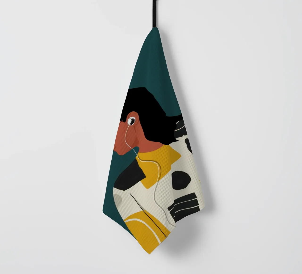 Abstract Modern Muse tea towel by Hollow Years