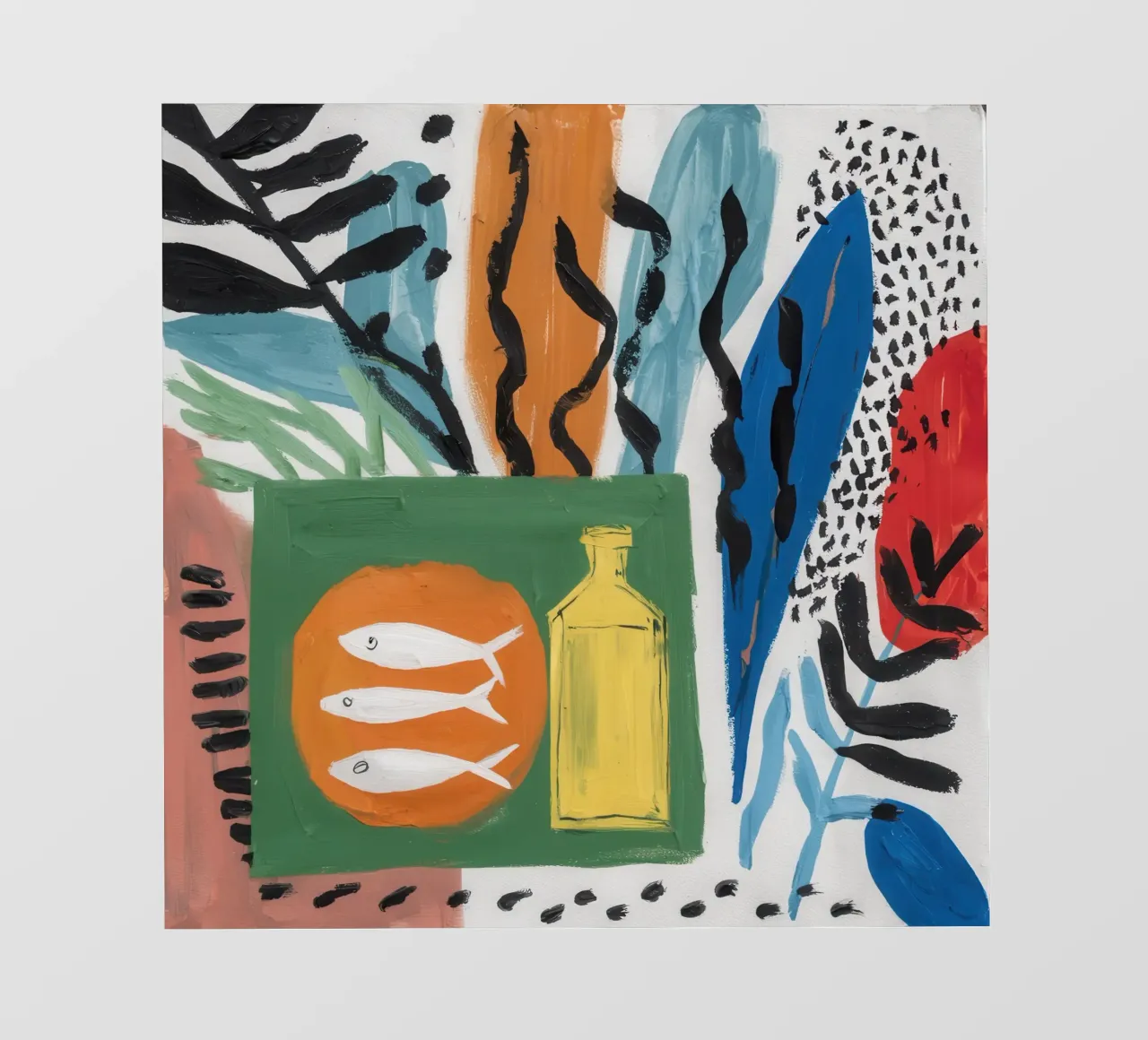 Tableau di pesce Trio telo in pvc da Arcane Lines