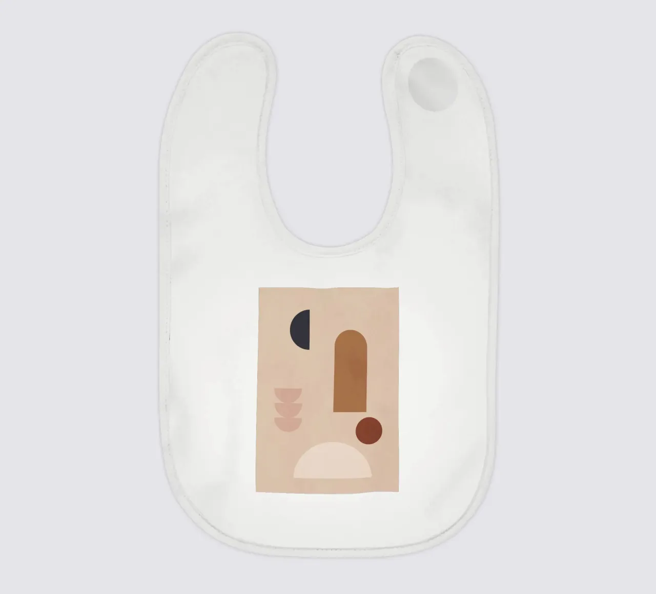 Shape Study baby bib by LeaDArt