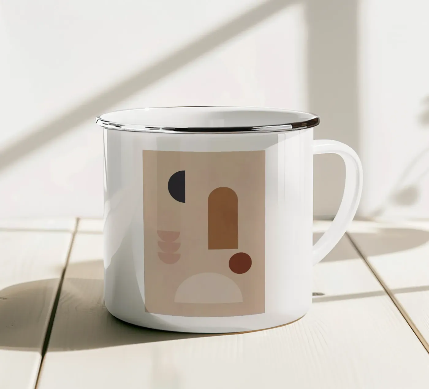 Form-Studie Emaille Tasse von LeaDArt