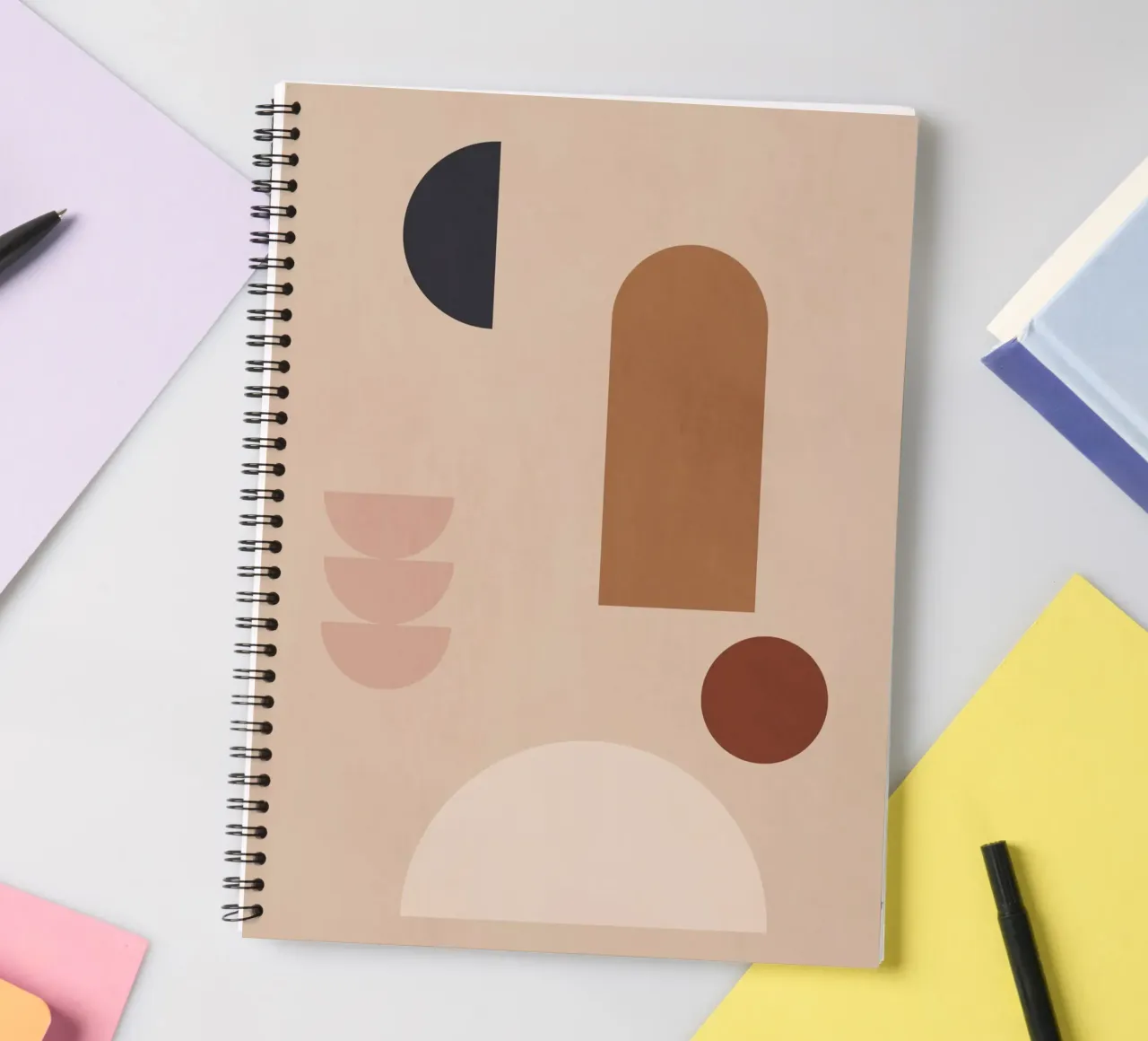 Shape Study spiral notebook by LeaDArt
