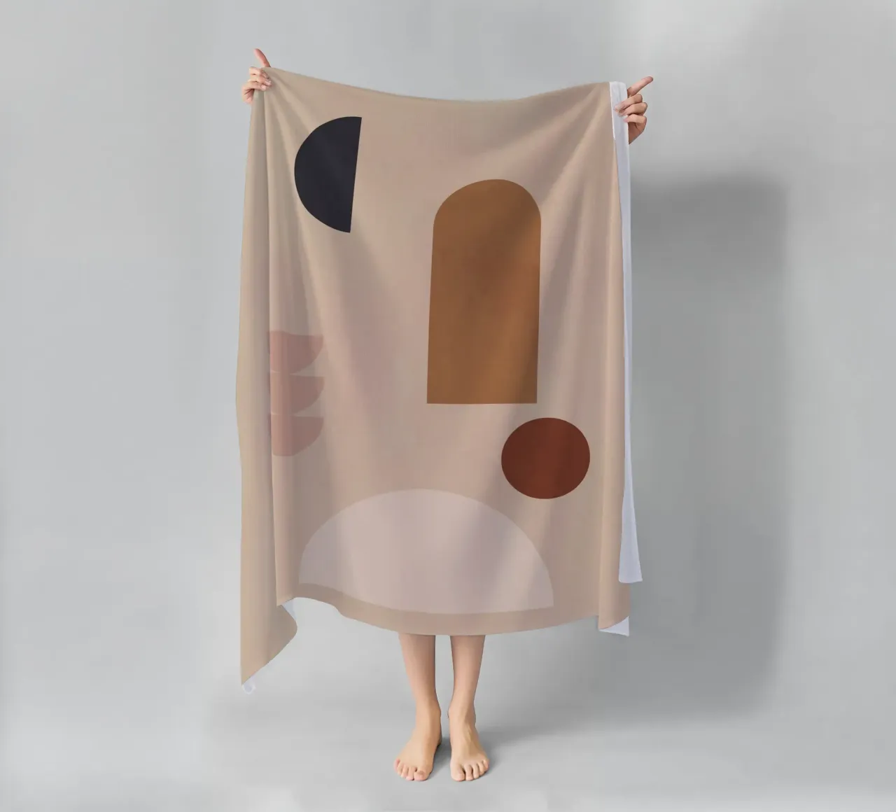Shape Study beach towel by LeaDArt