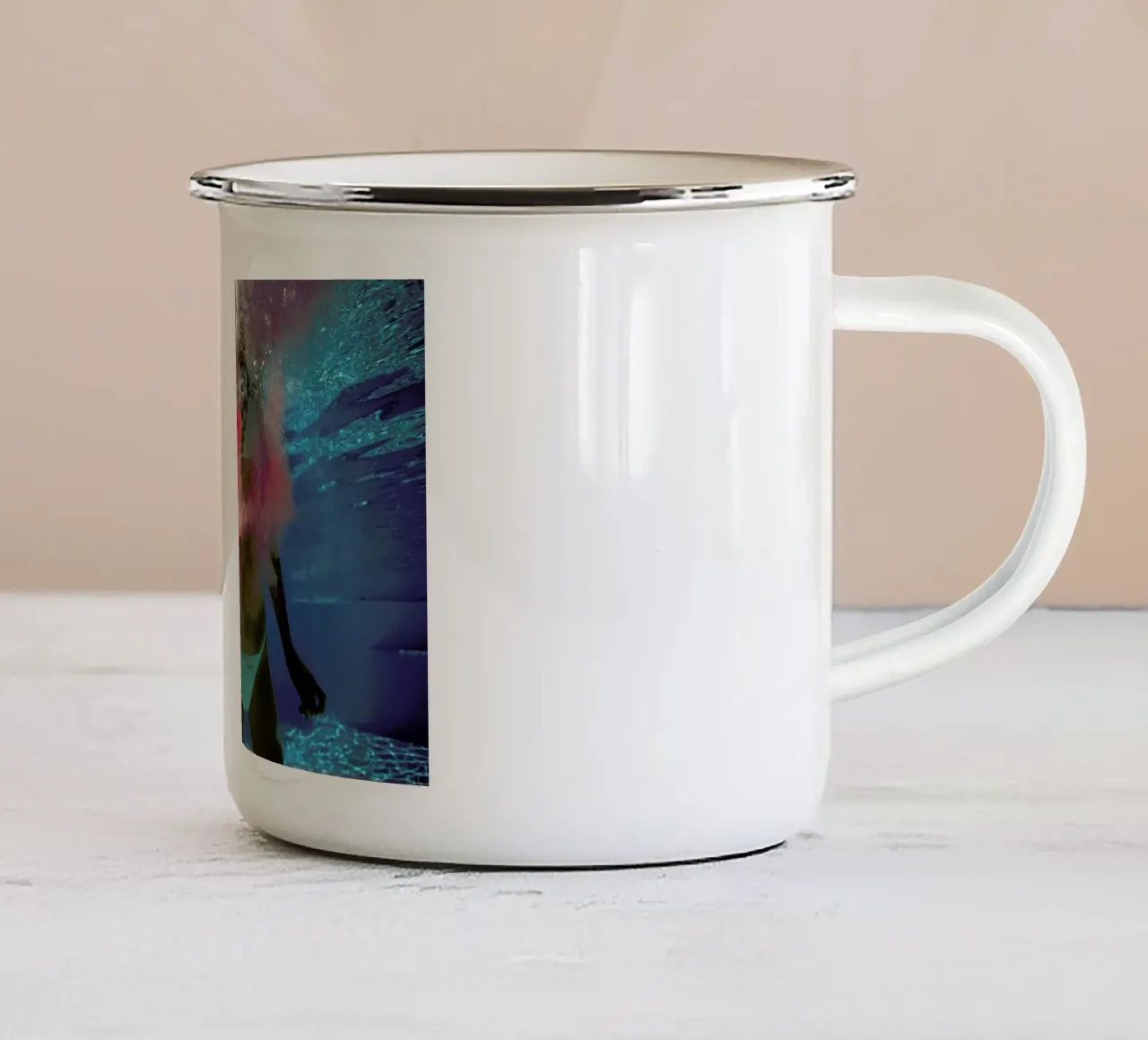 Untitled_11 Emaille Tasse von James Cooper