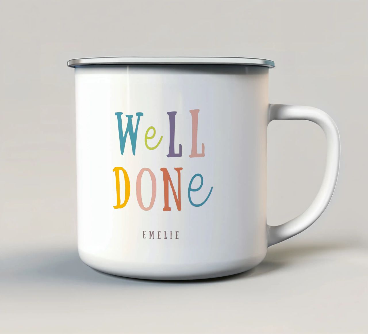 Well done tazza in smalto da Kartenliebe
