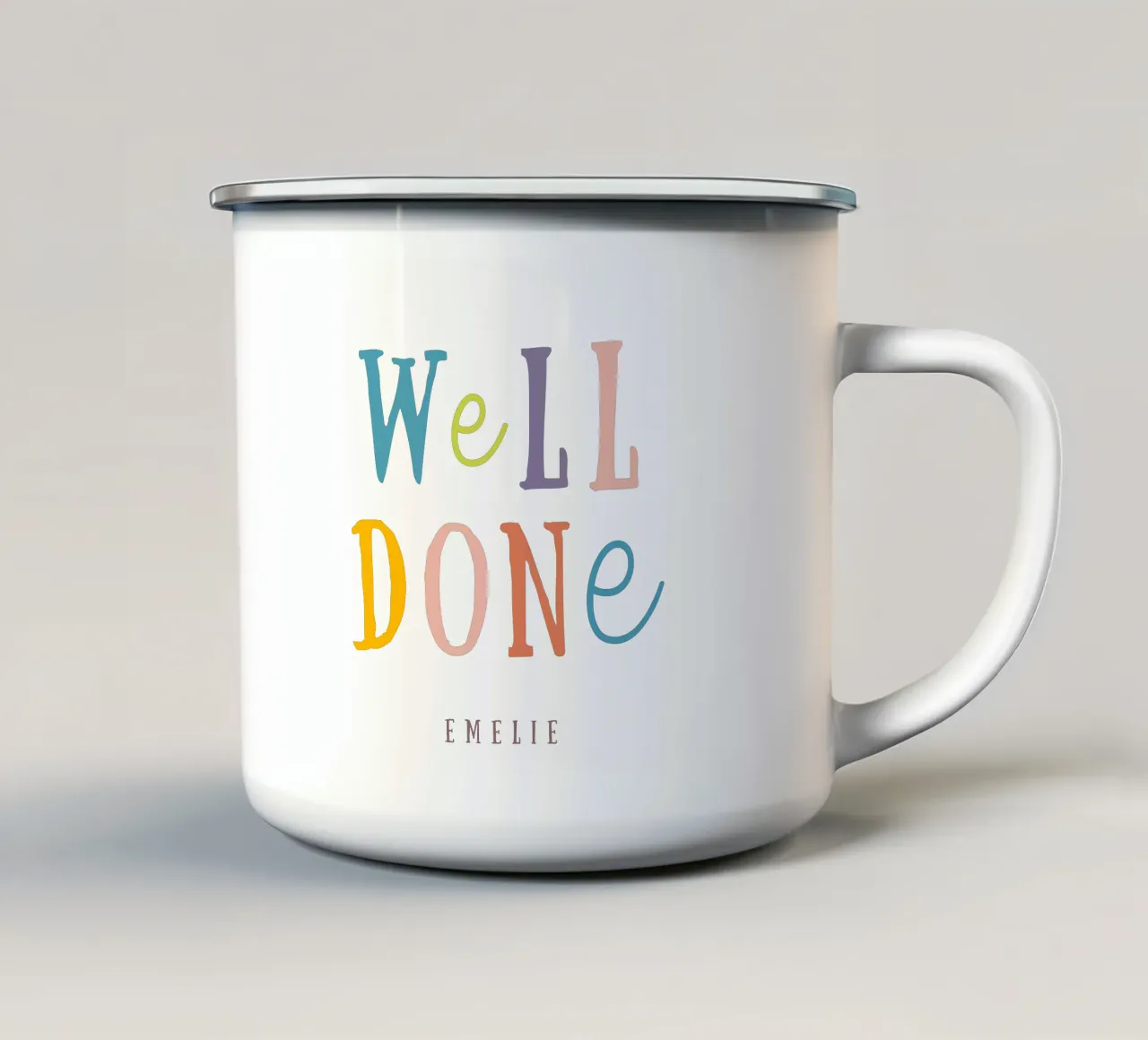 Well done tazza in smalto da Kartenliebe