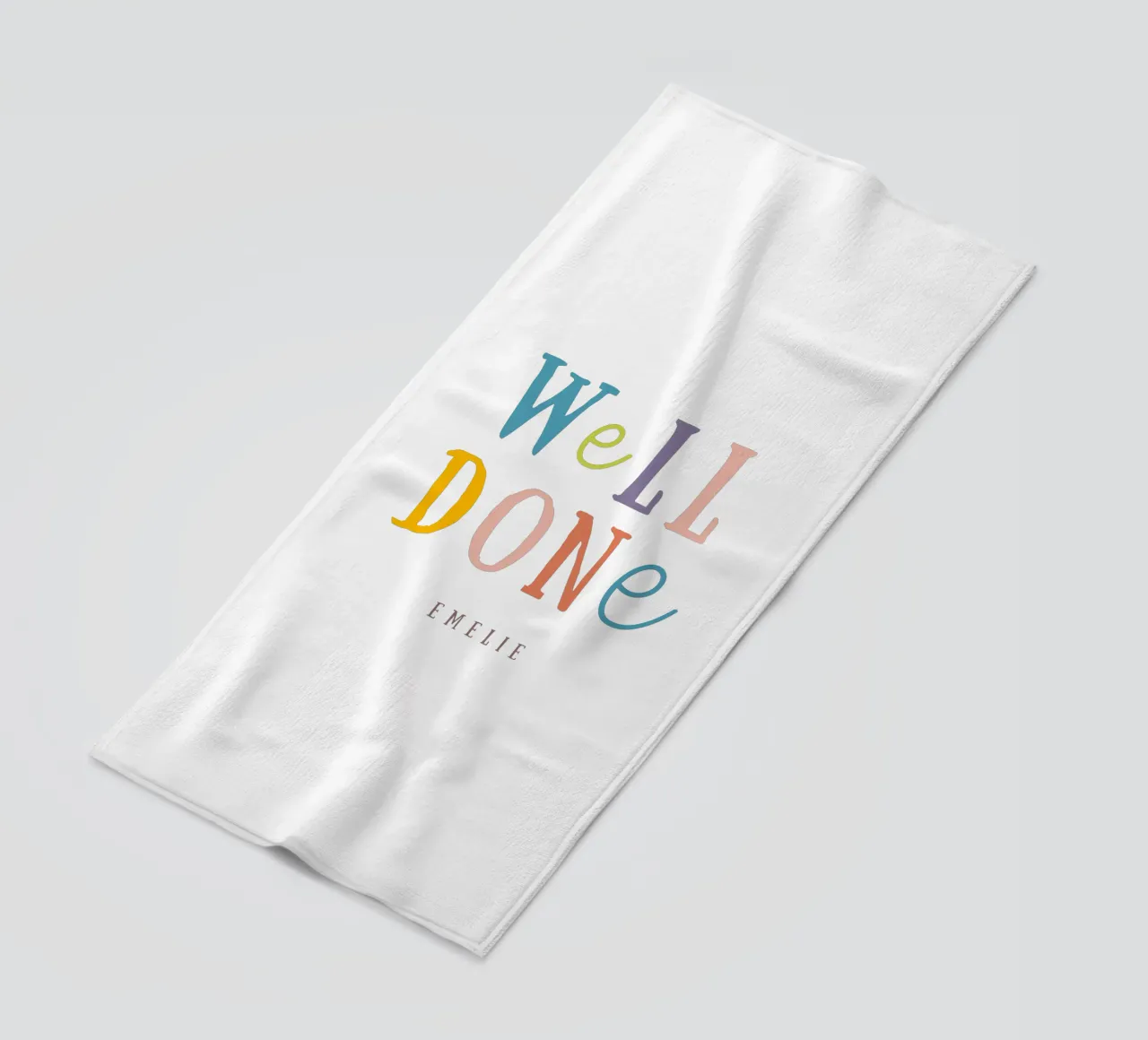 Well done beach towel by Kartenliebe
