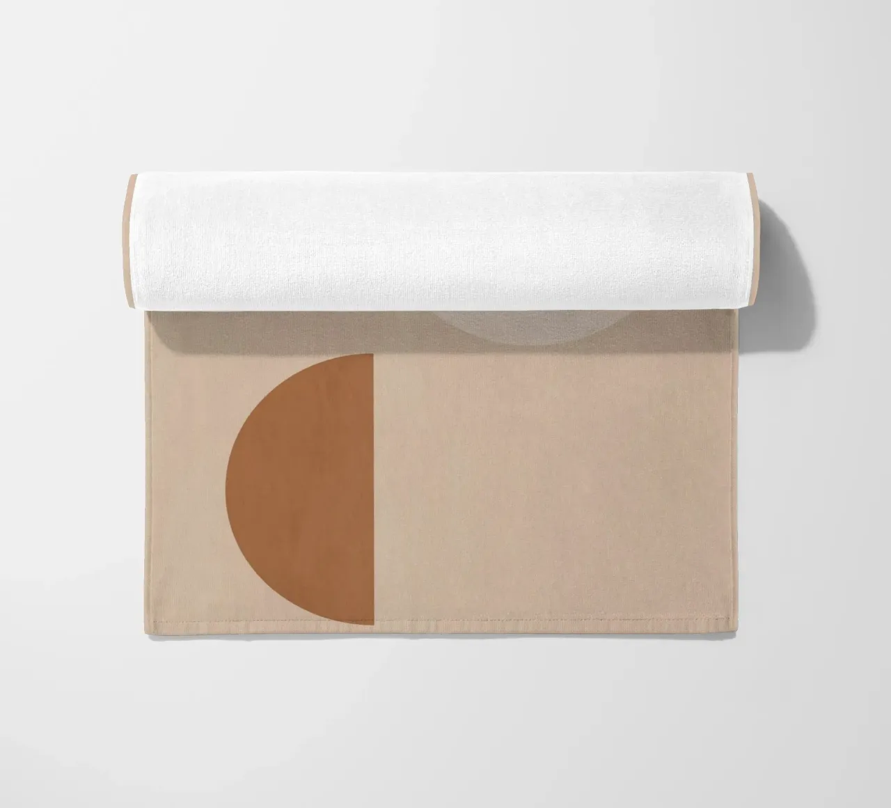Neutral Harmony beach towel by LeaDArt
