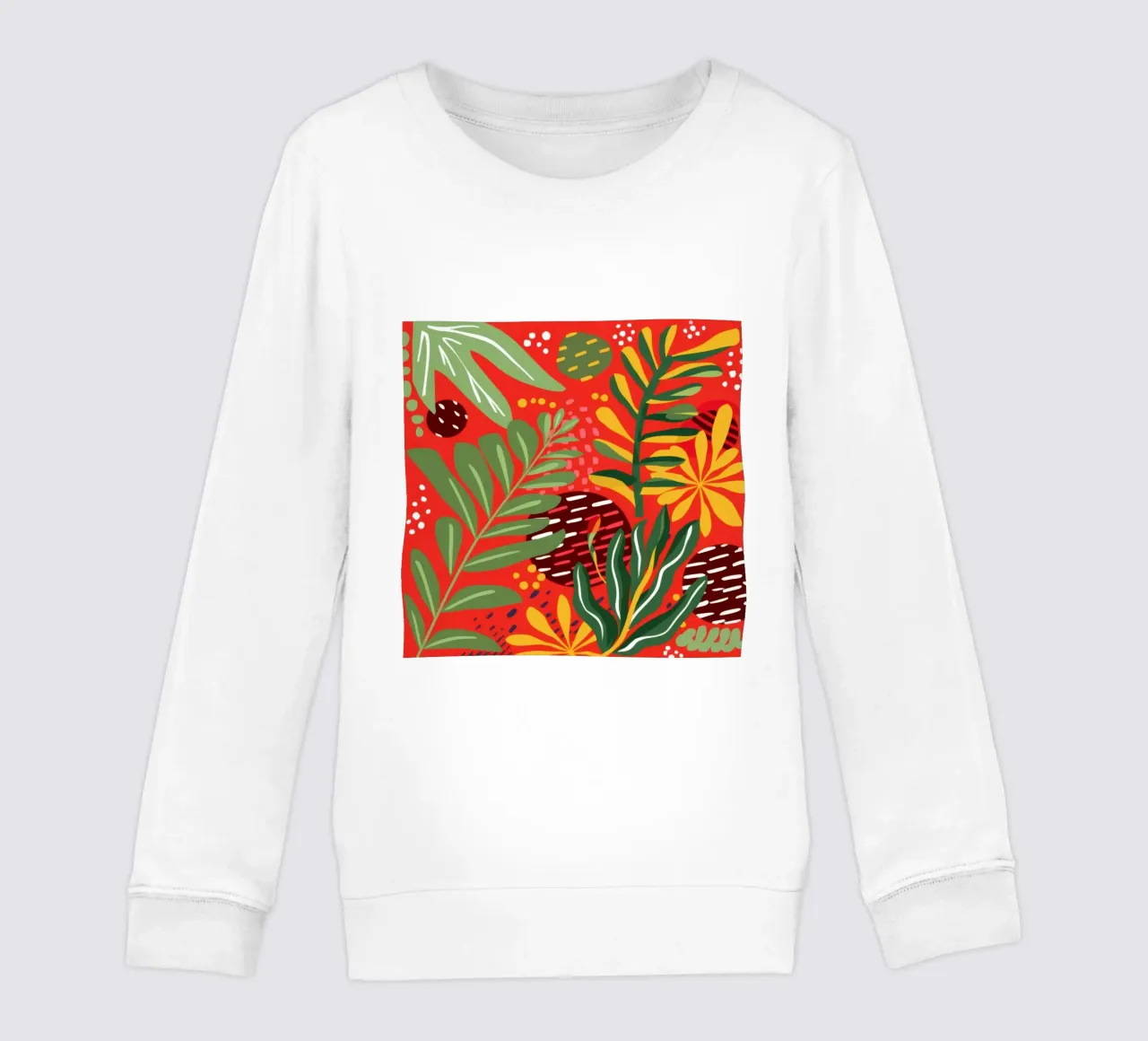 Giardino grafico cremisi felpa bambino da Arcane Lines