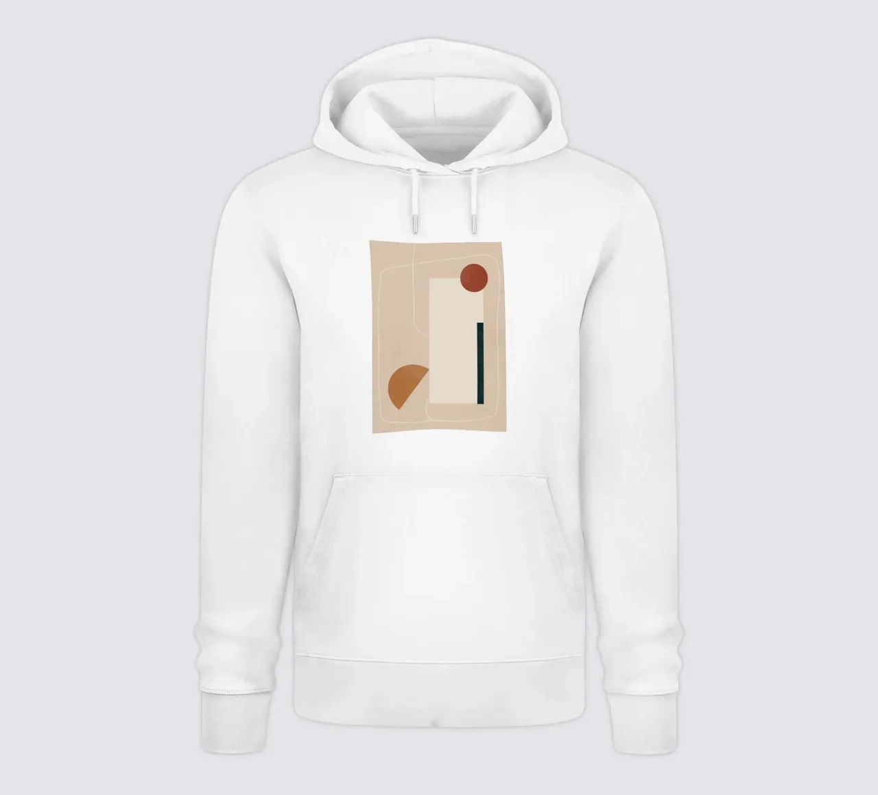 Dialogo sulla forma felpa con cappuccio da LeaDArt