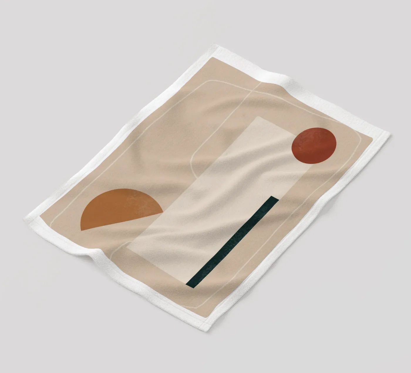 Shape Dialogue fleece blanket by LeaDArt