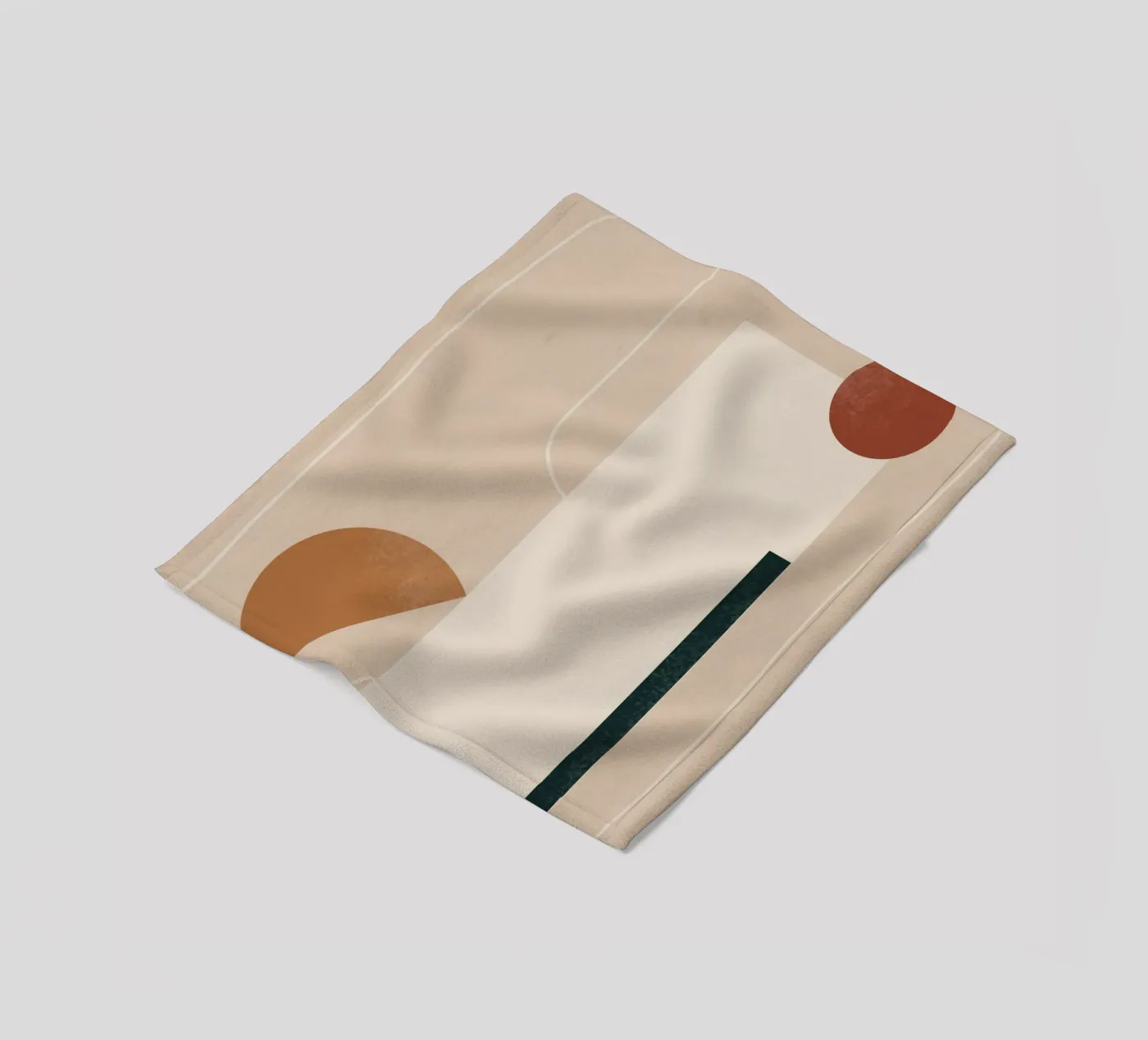 Shape Dialogue fleece blanket by LeaDArt