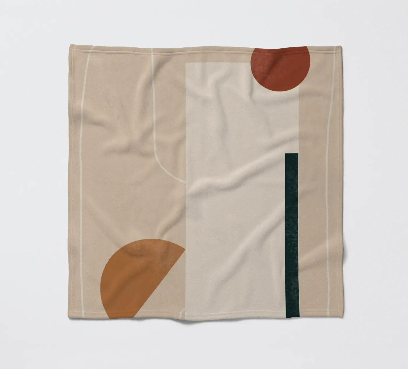 Shape Dialogue fleece blanket by LeaDArt
