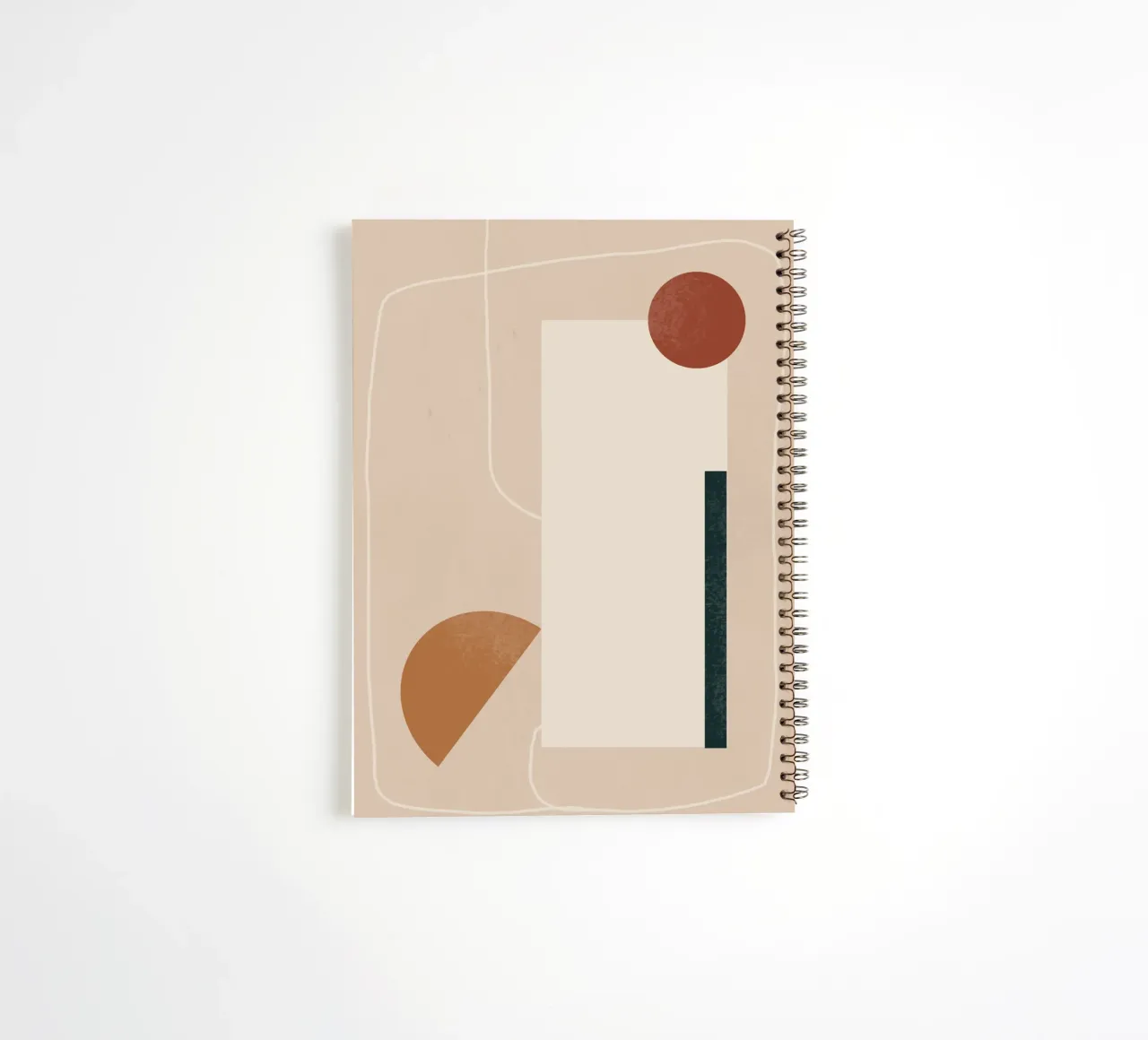 Shape Dialogue spiral notebook by LeaDArt