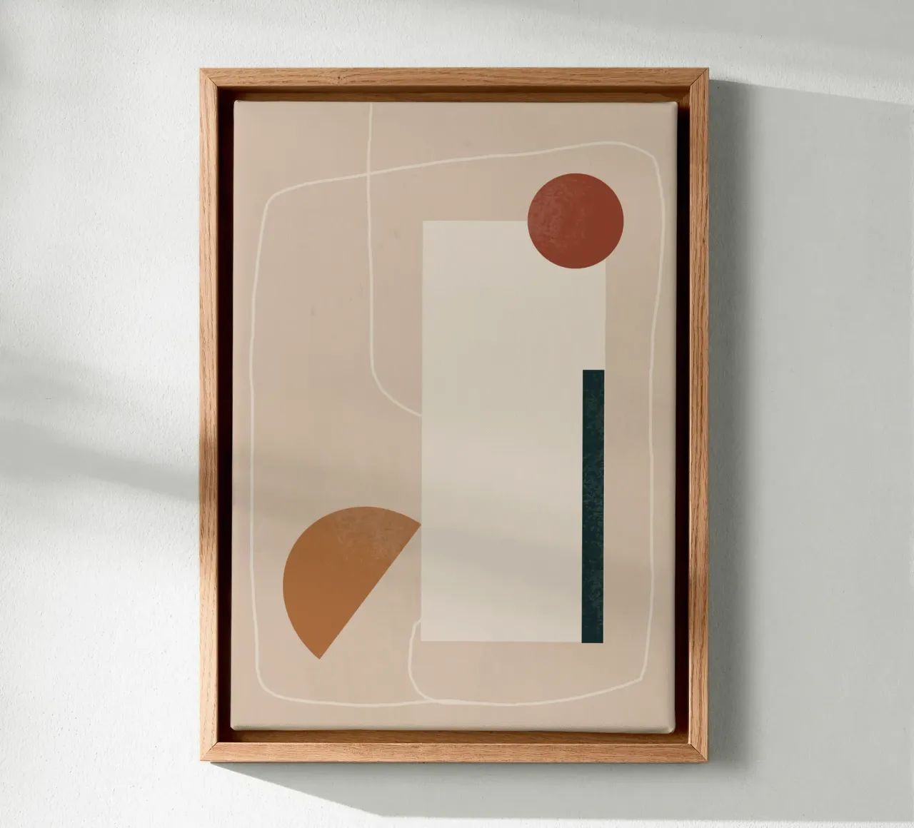 Dialogo sulla forma tela con Cornice a cassetta da LeaDArt