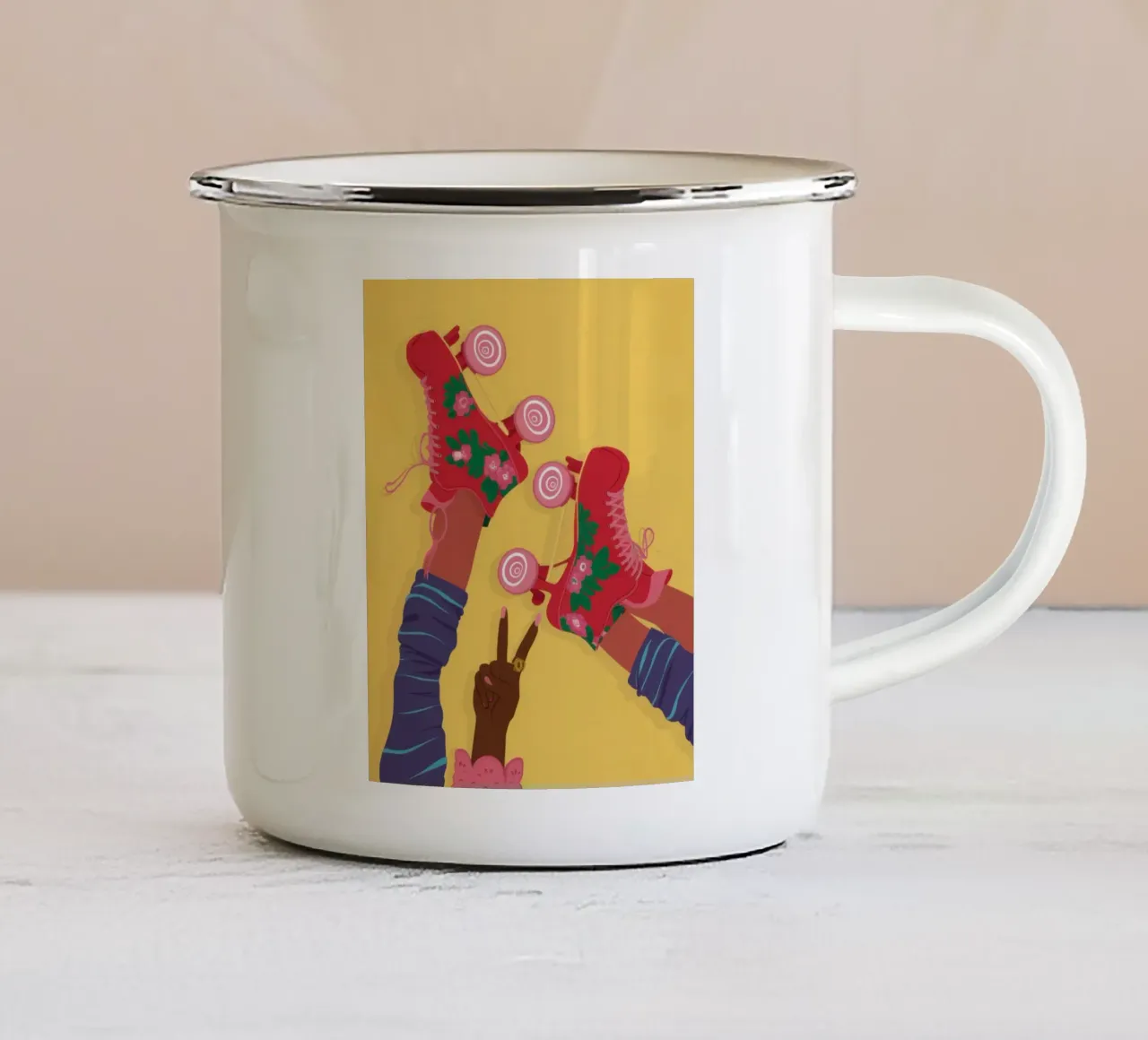 Scambio di lecca-lecca dolci tazza in smalto da Hollow Years