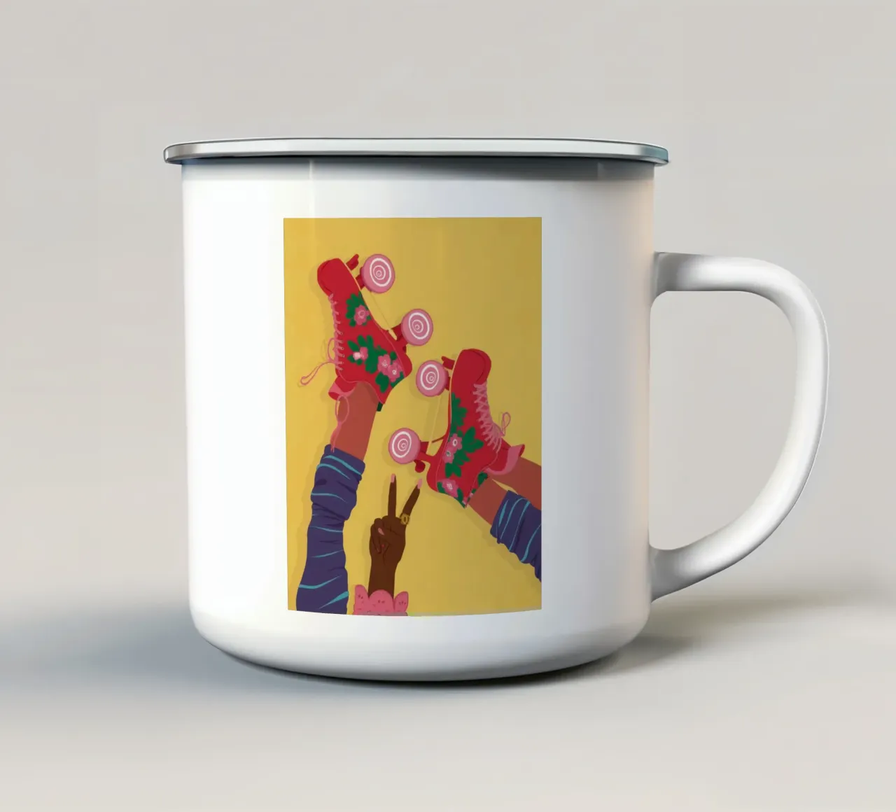 Scambio di lecca-lecca dolci tazza in smalto da Hollow Years